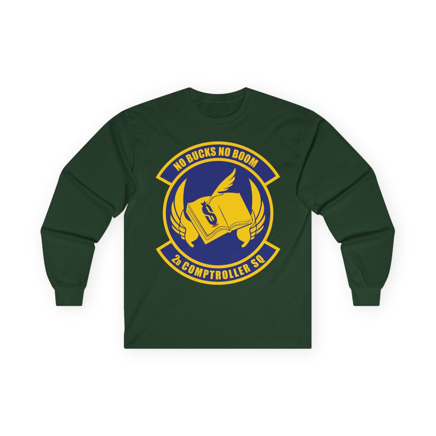 Unisex Ultra Cotton Long Sleeve Tee - USAF - 2nd Comptroller Squadron wo txt