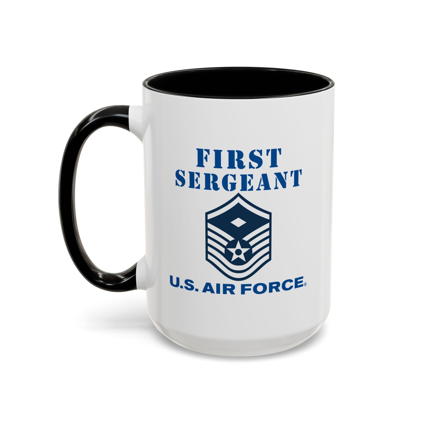 Accent Coffee Mug (11oz & 15oz) - USAF - First Sergeant (E7b) - 2020 - US Air Force w Text X 300