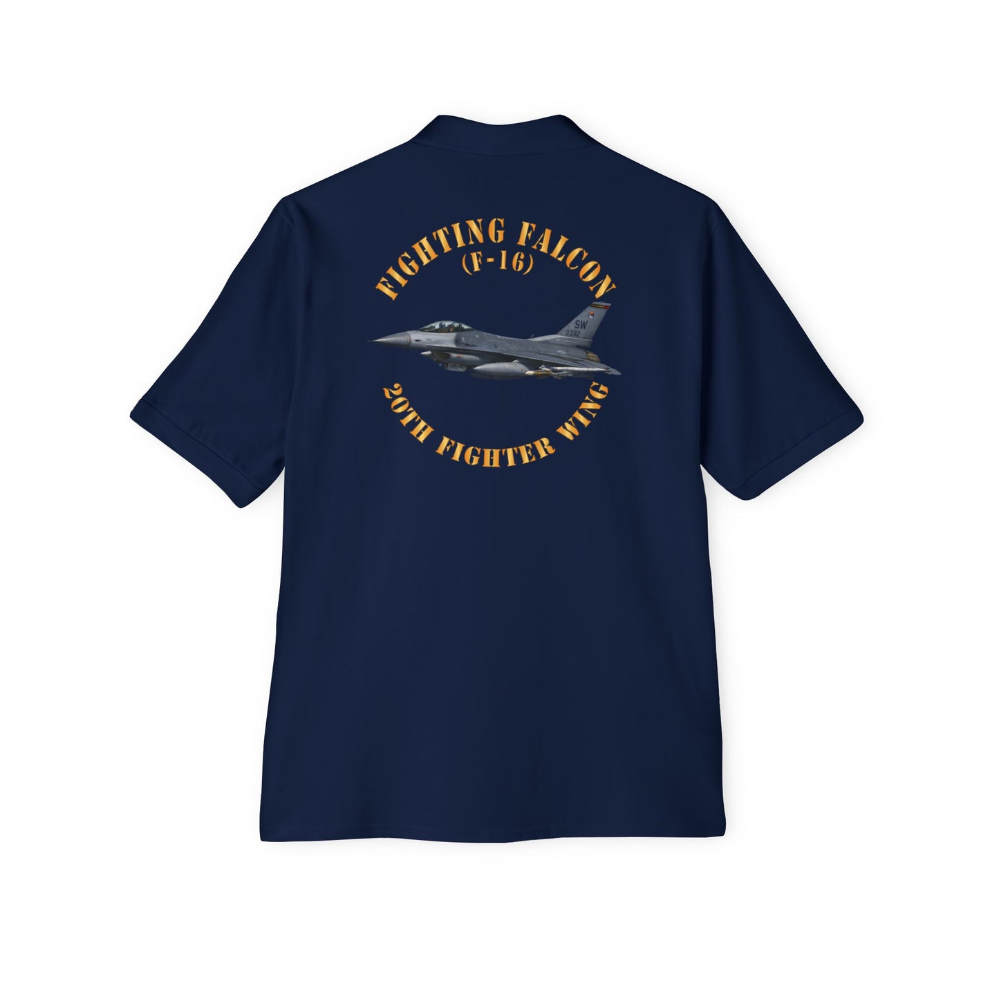 Men's Piqué Polo - USAF - F-16 Fighting Falcon - 20th Fighter Wing X 300