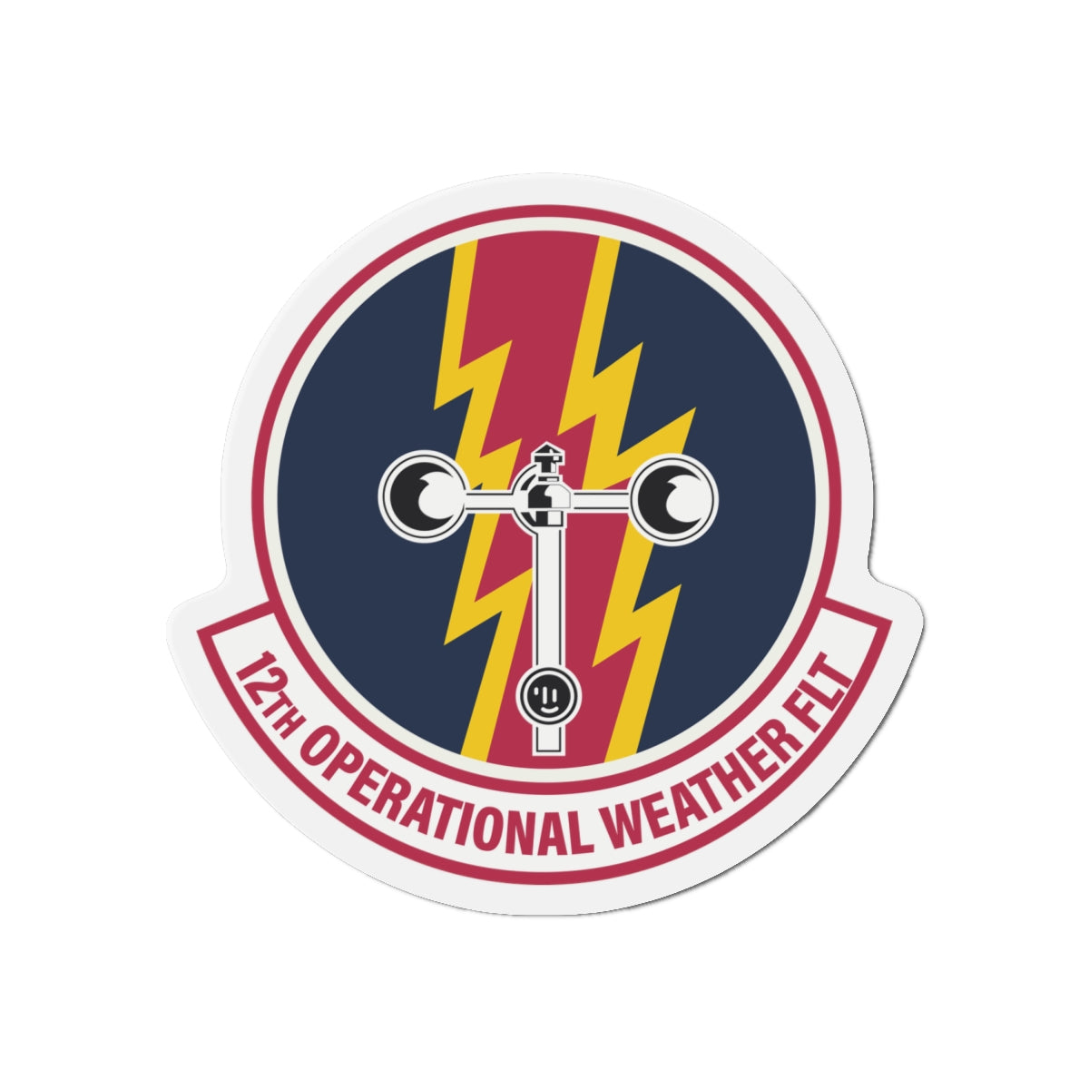 Die-Cut Magnet - USAF - 12th Operational Weather Flight wo txt