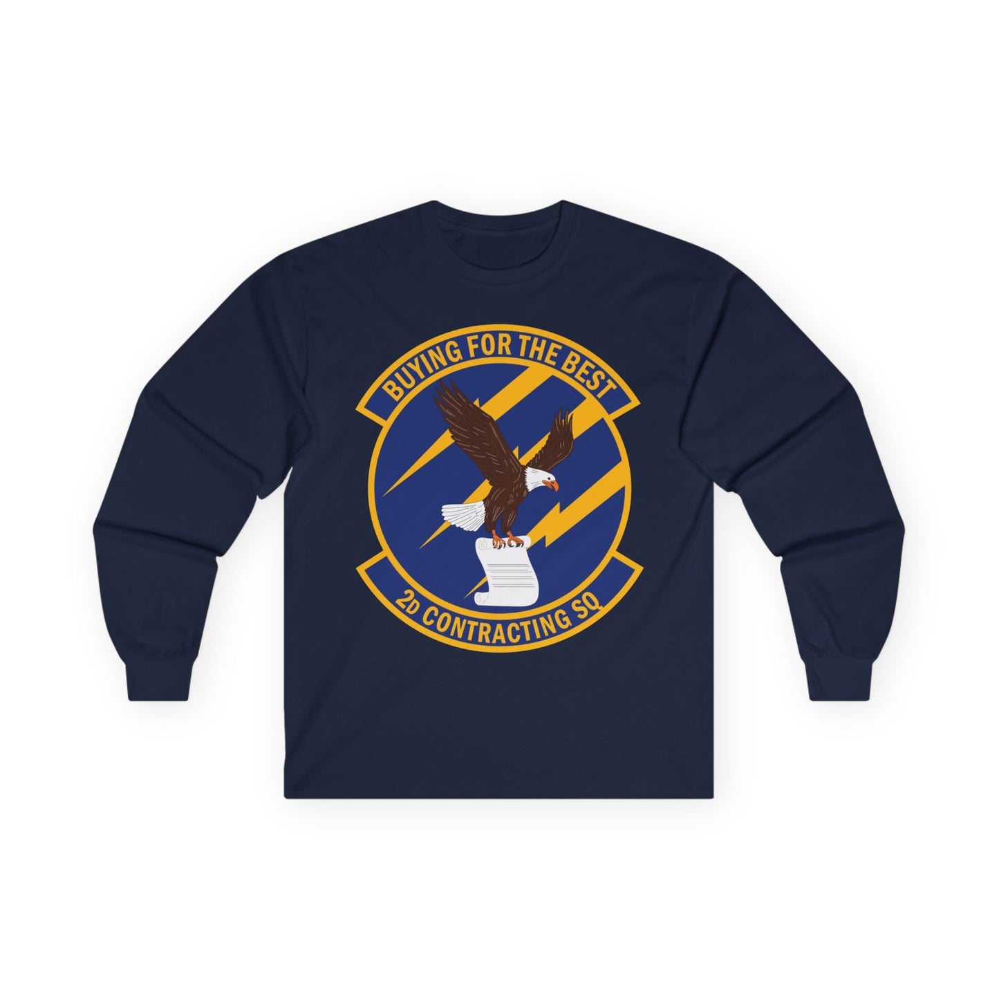 Unisex Ultra Cotton Long Sleeve Tee - USAF - 2d Contracting Squadron wo txt