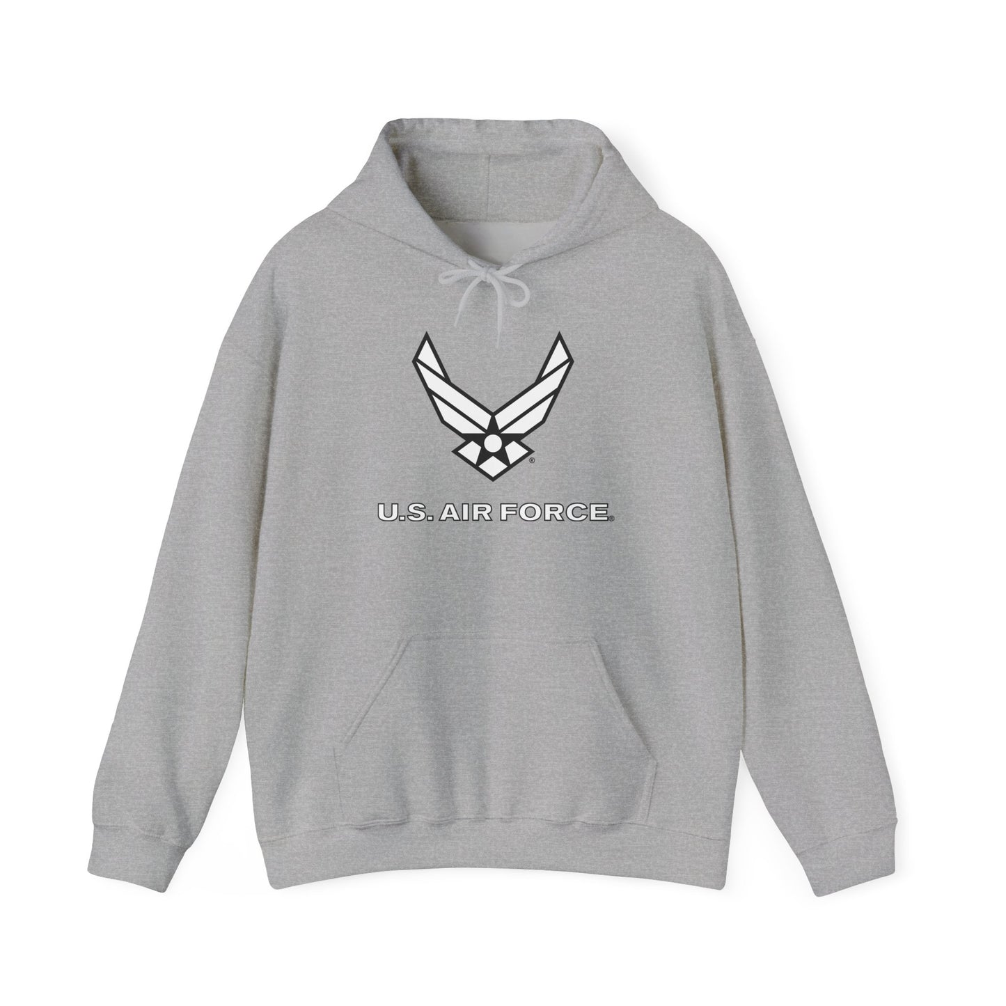 Unisex Heavy Blend Hooded Sweatshirt - USAF Logo, TM Txt - U S Air Force - LA