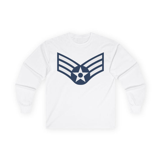 Unisex Ultra Cotton Long Sleeve Tee - USAF - Senior Airman (E4) - 2020