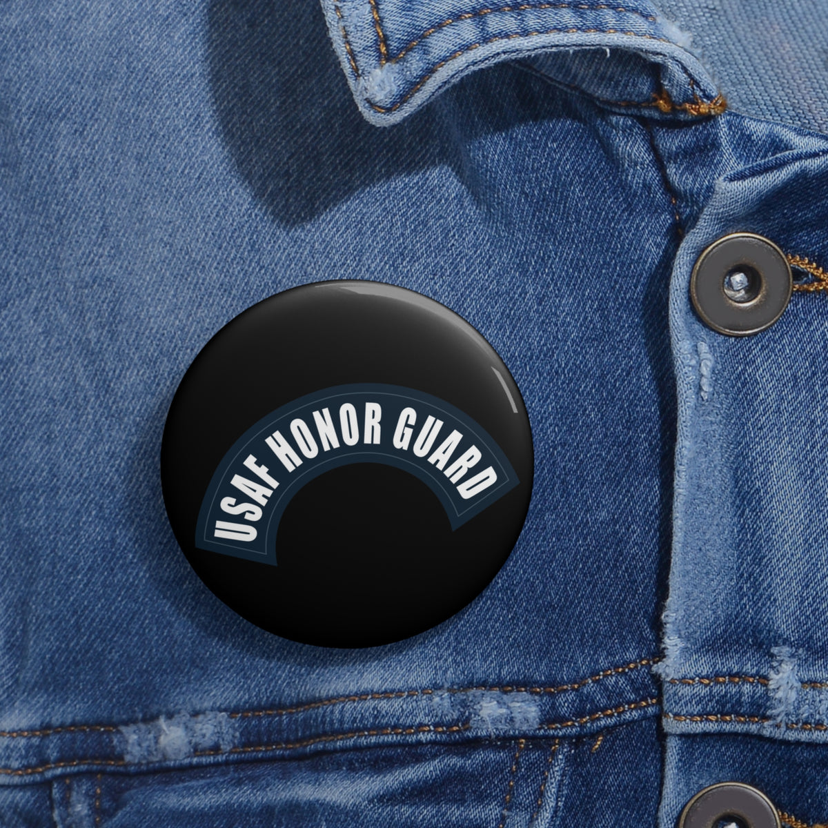 Custom Pin Button - USAF Honor Guard Tab