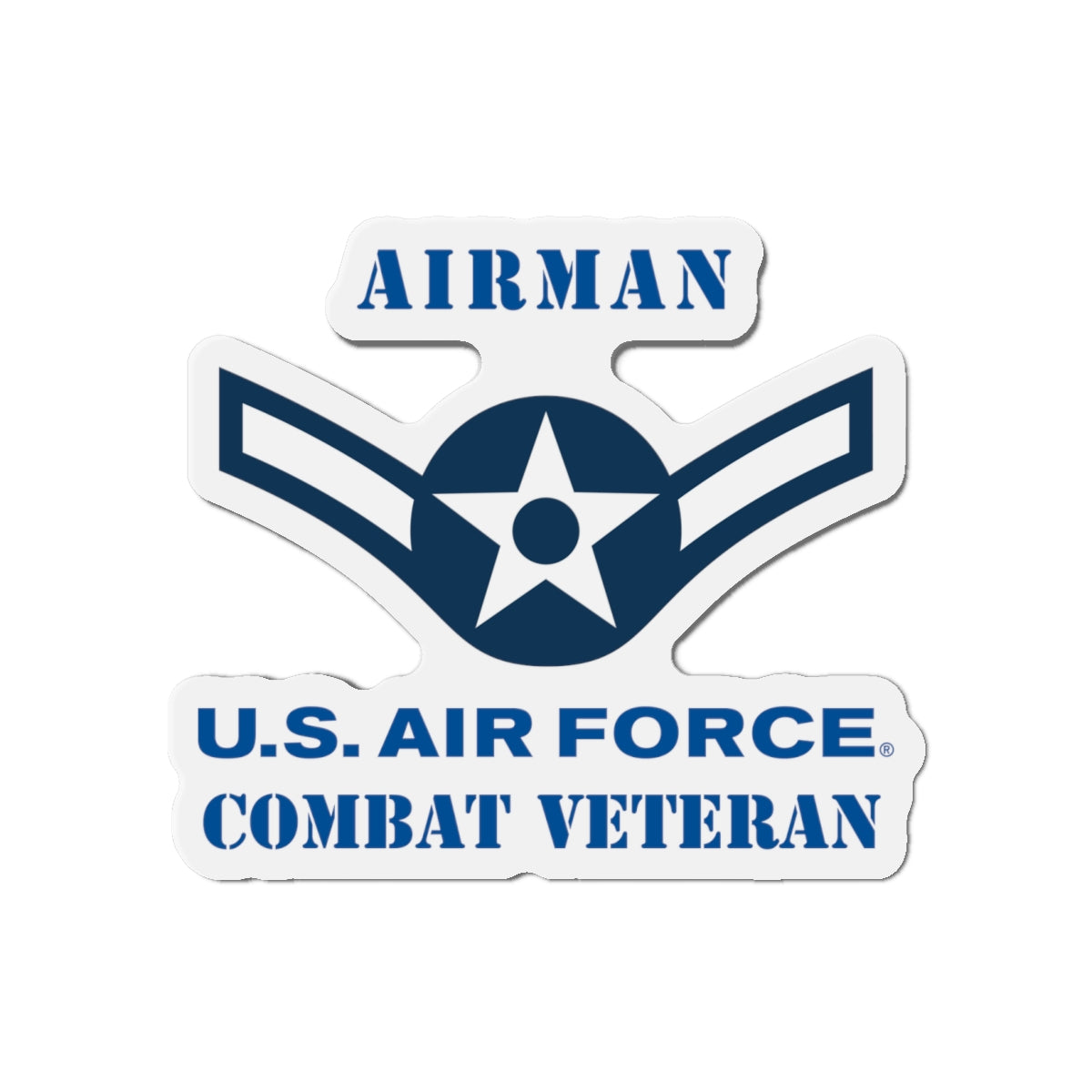 Die-Cut Magnet - USAF - Airman (E2) - 2020 - US Air Force - Combat Veteran