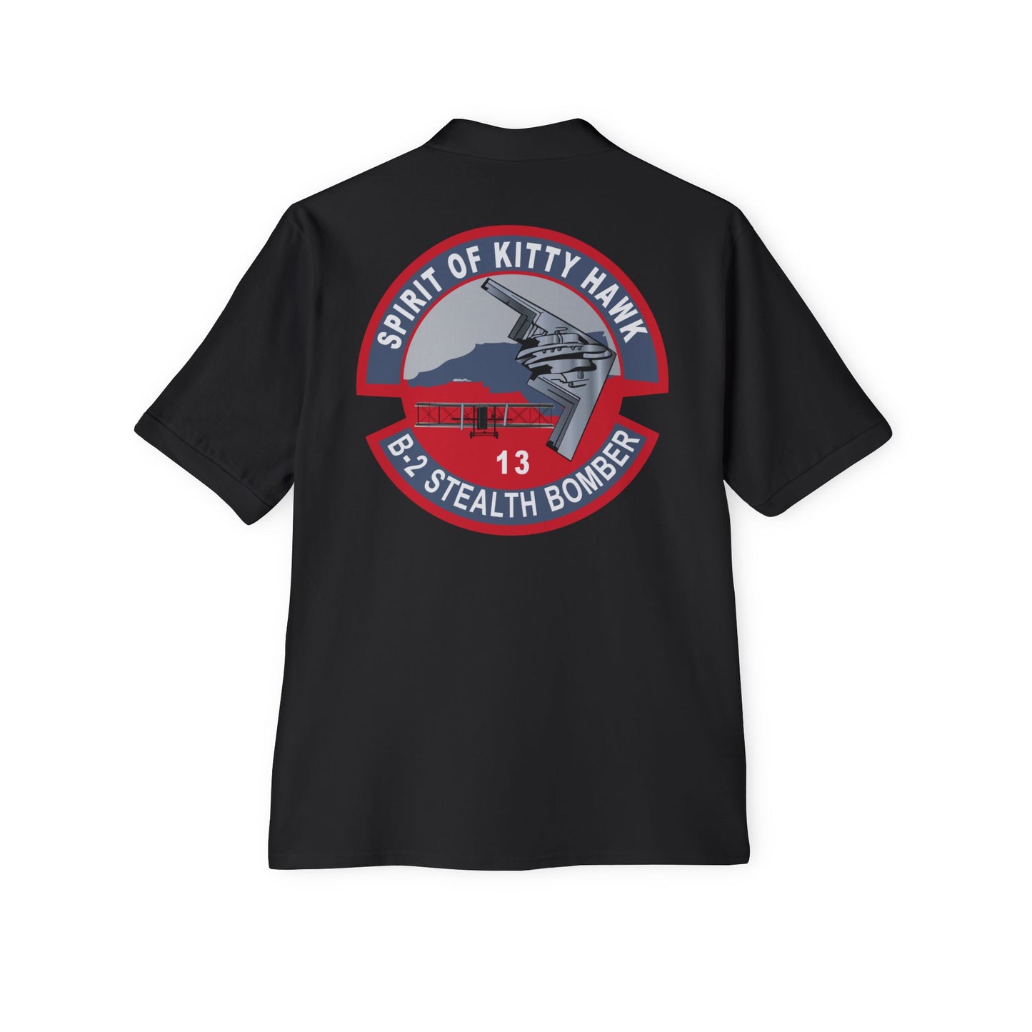 Men's Piqué Polo - USAF - B2 - Spirit of Kitty Hawk - Stealth Bomber wo txt X 300