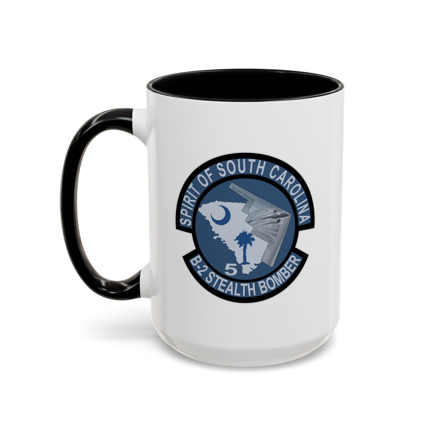 Accent Coffee Mug (11oz & 15oz) - USAF - B2 - Spirit of South Carolina Stealth Bomber wo Txt X 300
