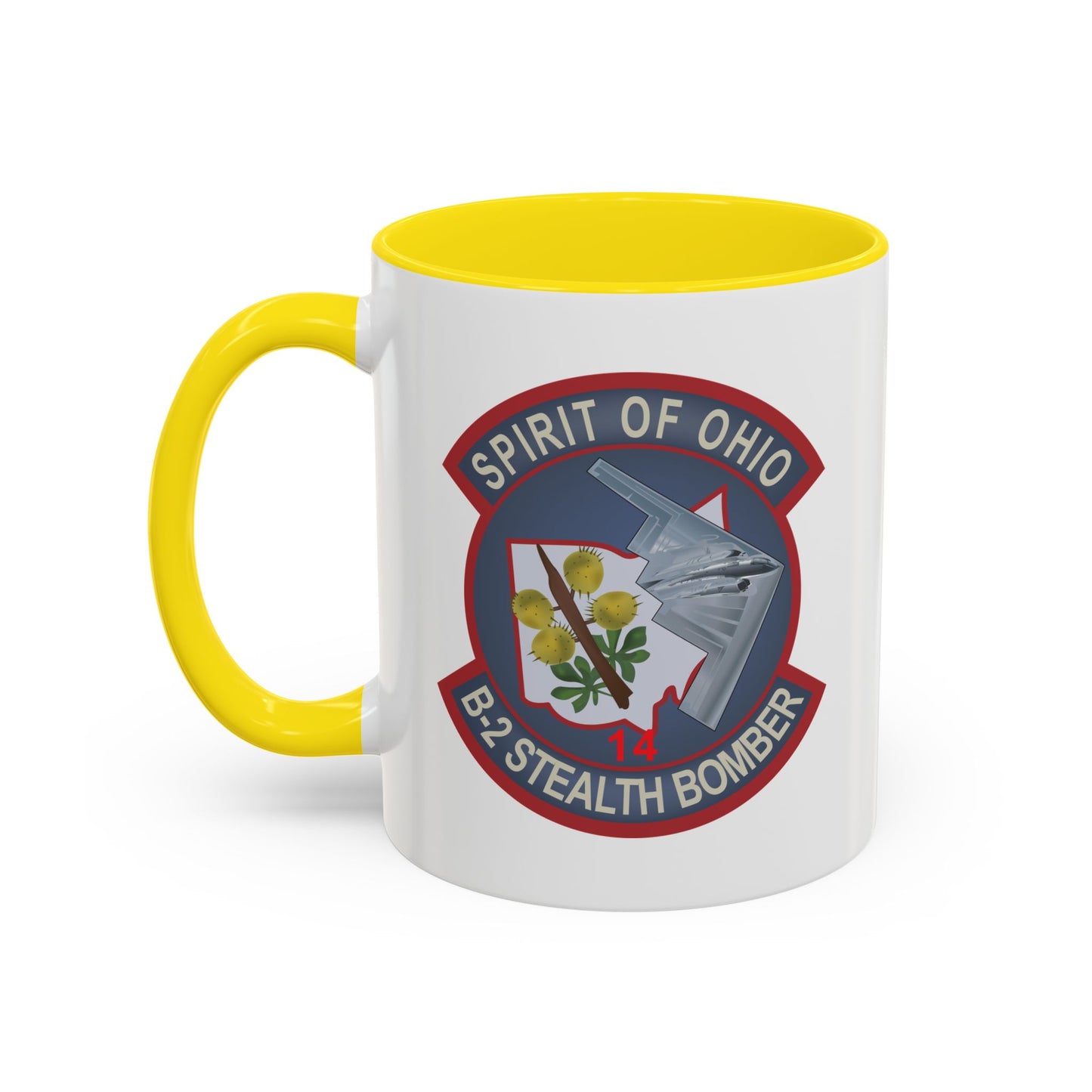 Accent Coffee Mug (11oz & 15oz) - USAF - B2 - Spirit of Ohio - Stealth Bomber wo txt X 300