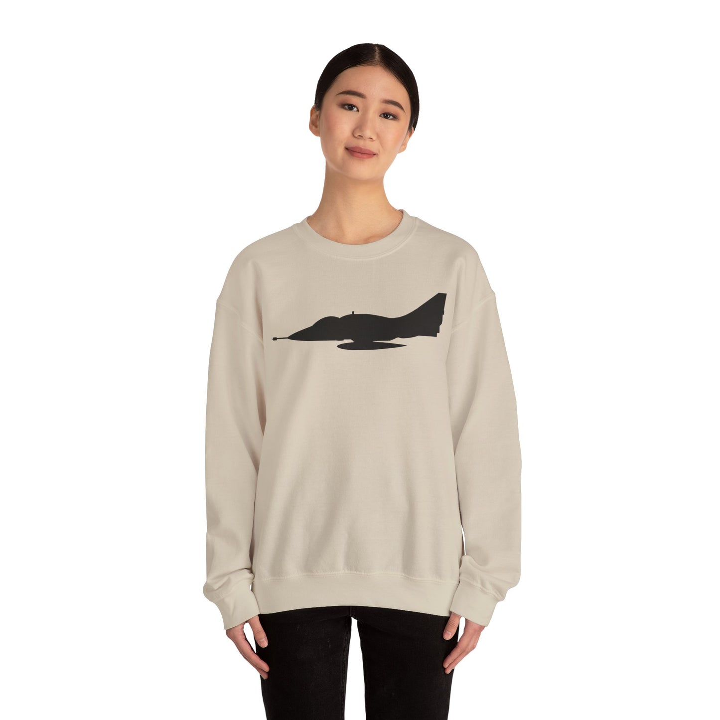 Crewneck Sweatshirt - Aircraft - A-4 SkyHawk - Silhouette X 300