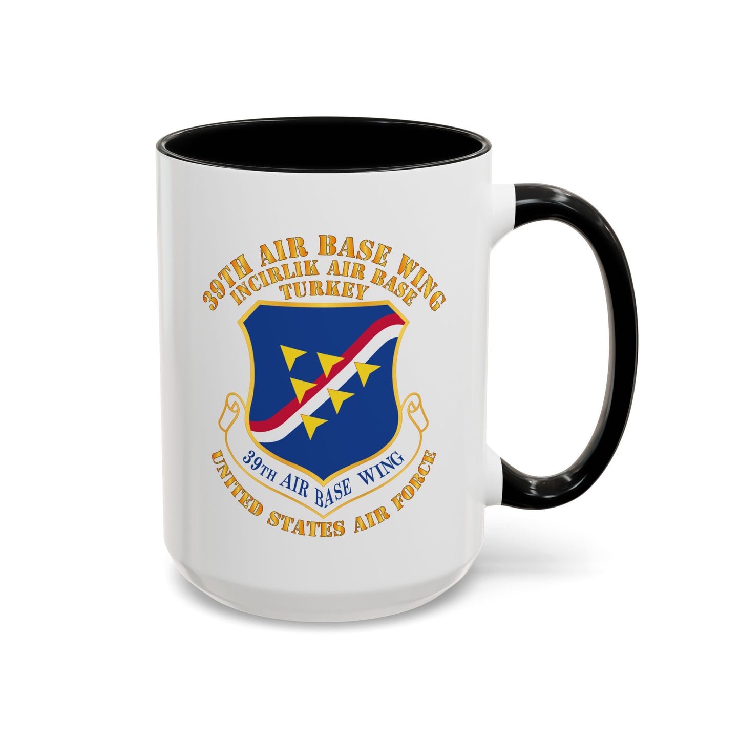 Accent Coffee Mug (11oz & 15oz) - USAF - 39th Airbase Wing - 3rd AF - Incirlik Air Base - Turkey