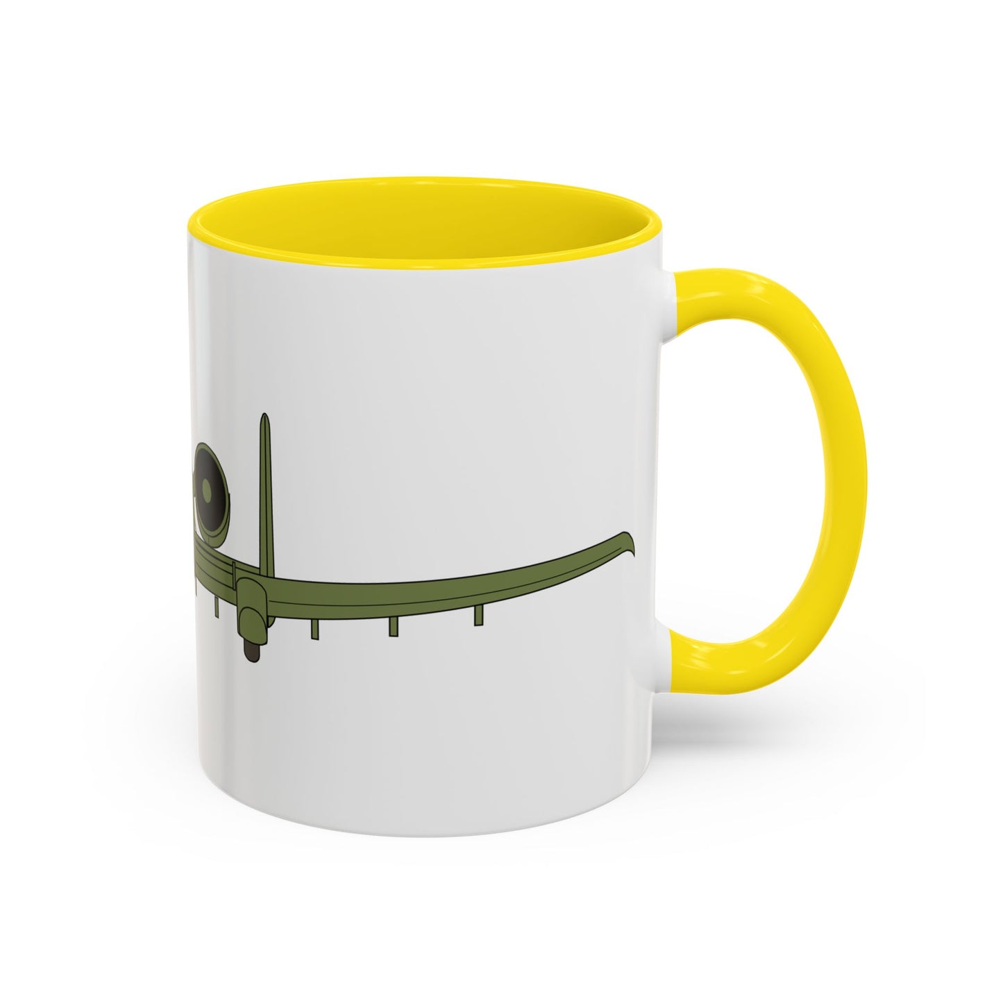 Accent Coffee Mug (11oz & 15oz) - Aircraft - USAF - A-10 Thunderbolt II - Front X 300
