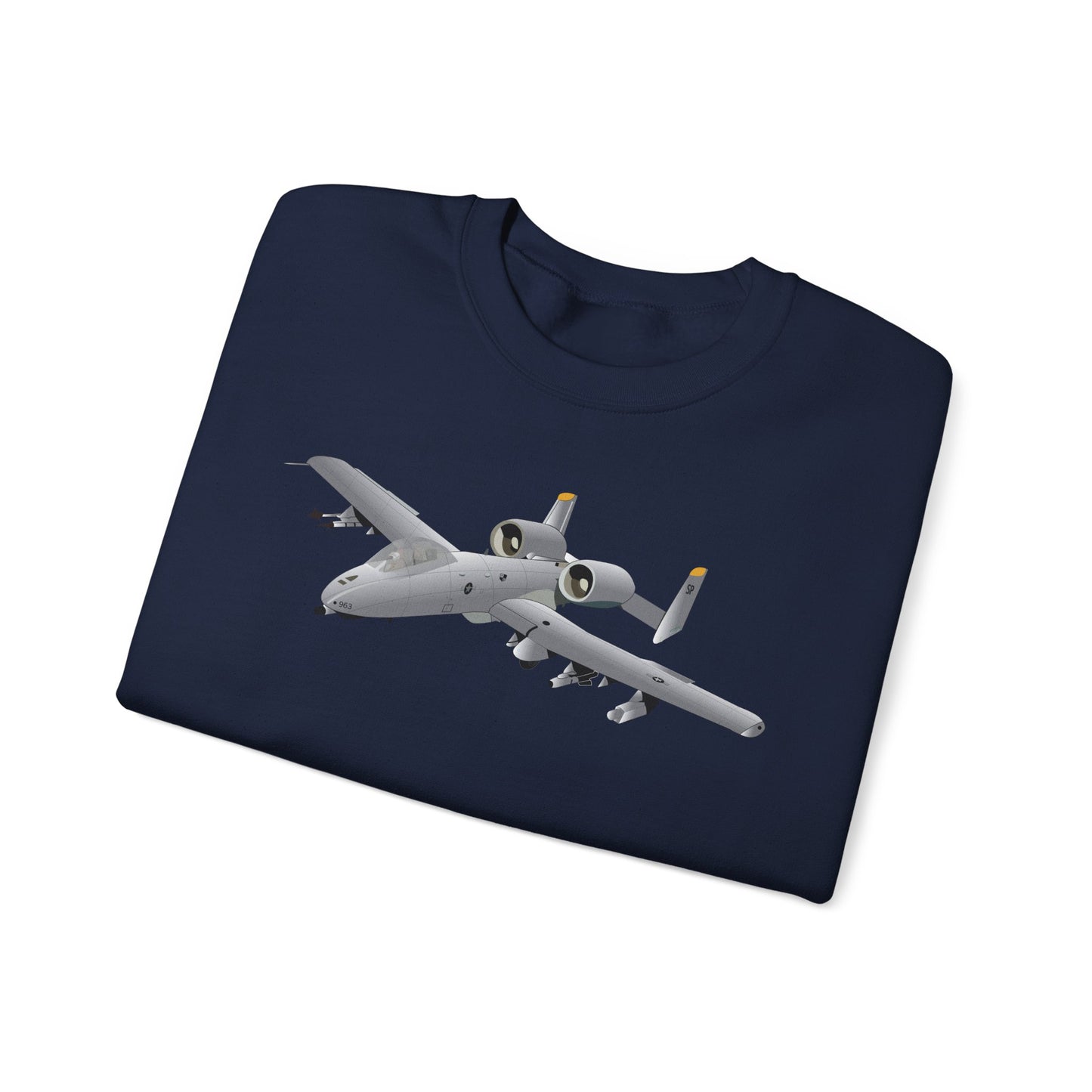 Crewneck Sweatshirt - Aircraft - A10 - Front - Top - Oblique X 300
