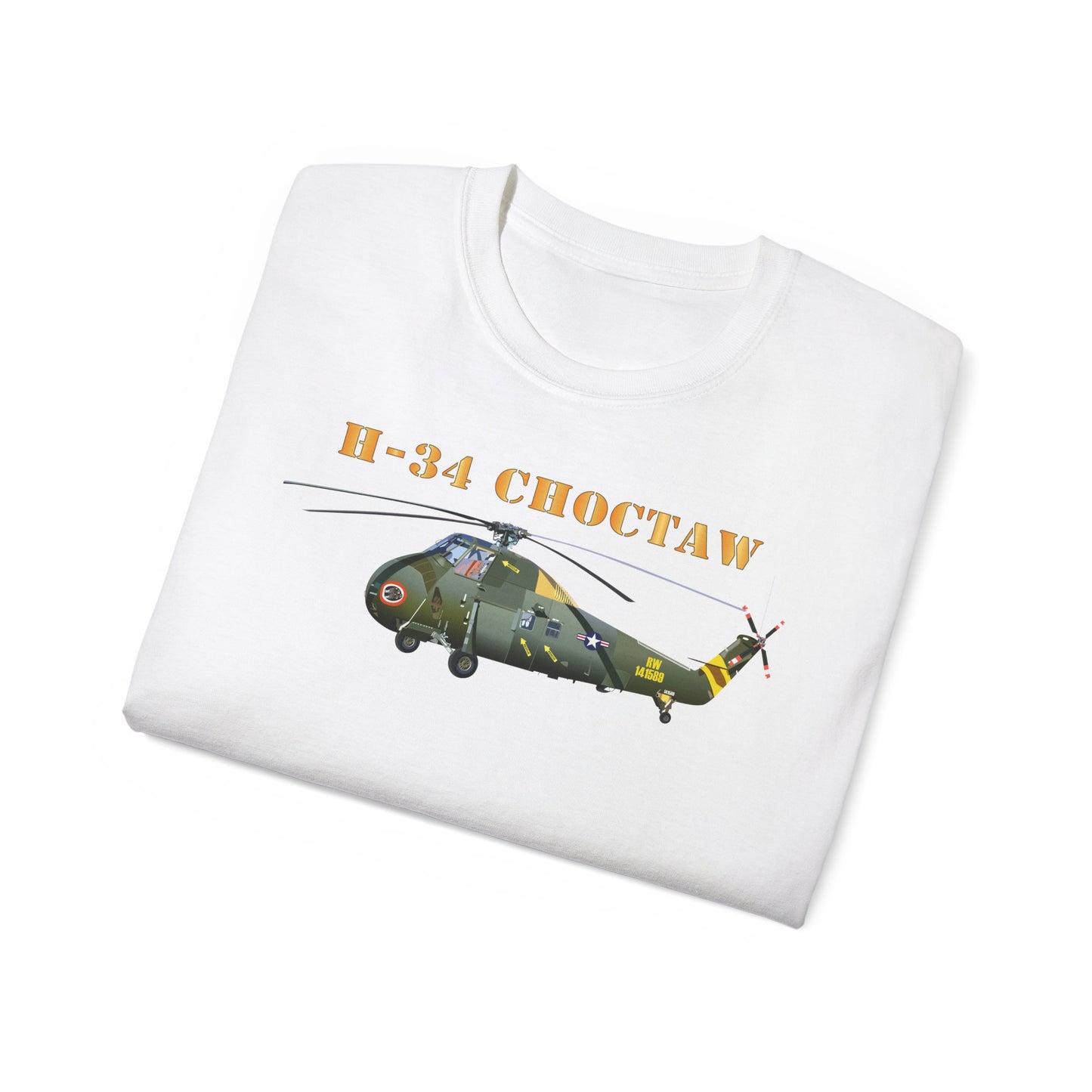 Unisex Ultra Cotton Tee - H-34 Choctaw with Txt X 300