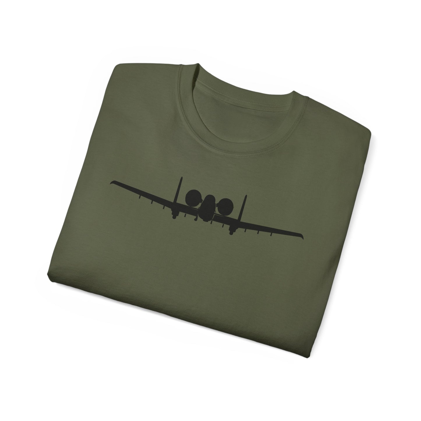 Unisex Ultra Cotton Tee - Aircraft - USAF - A-10 Thunderbolt II - Front - Silhouette X 300