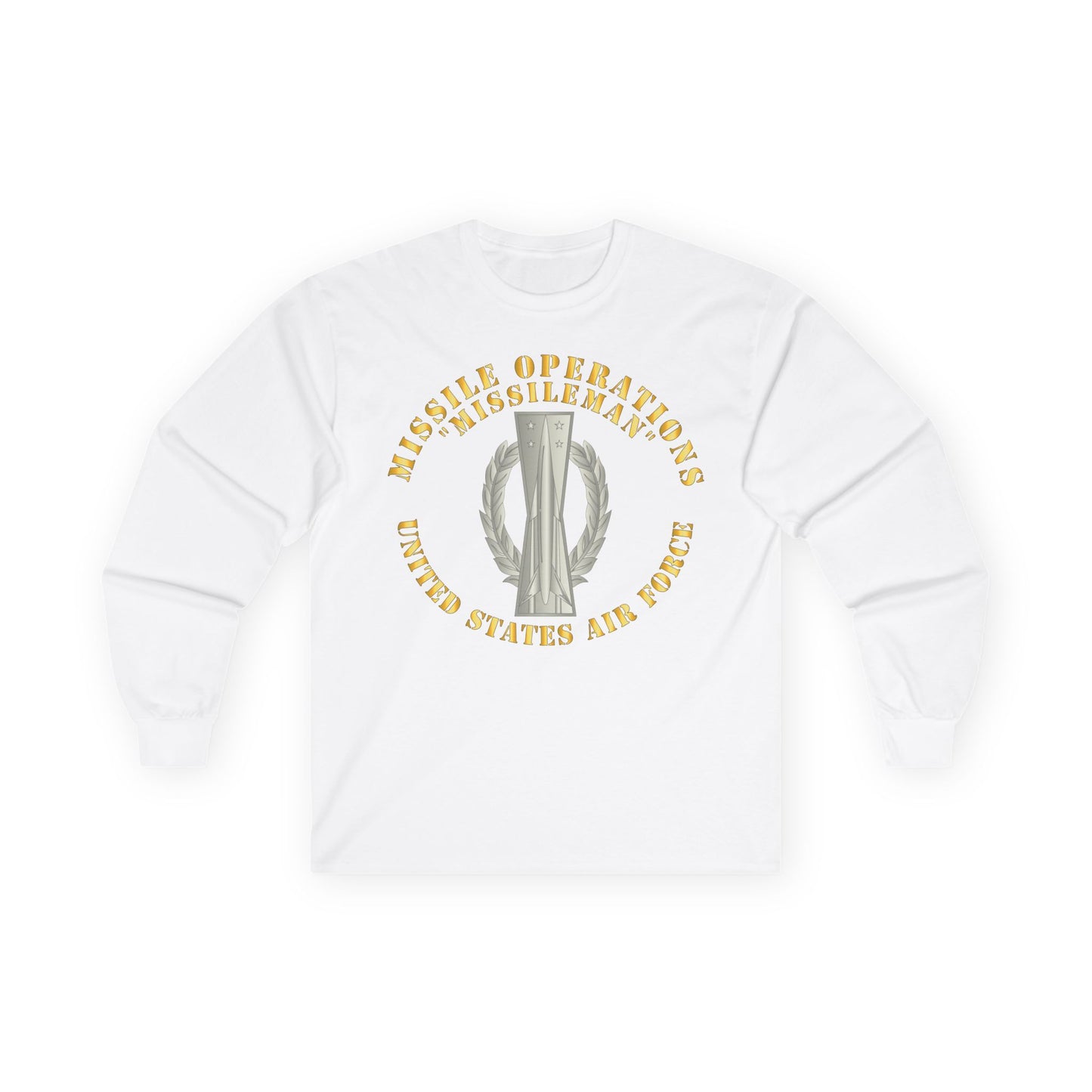 Unisex Ultra Cotton Long Sleeve Tee - USAF - Missile Operations - Missileman - Basic