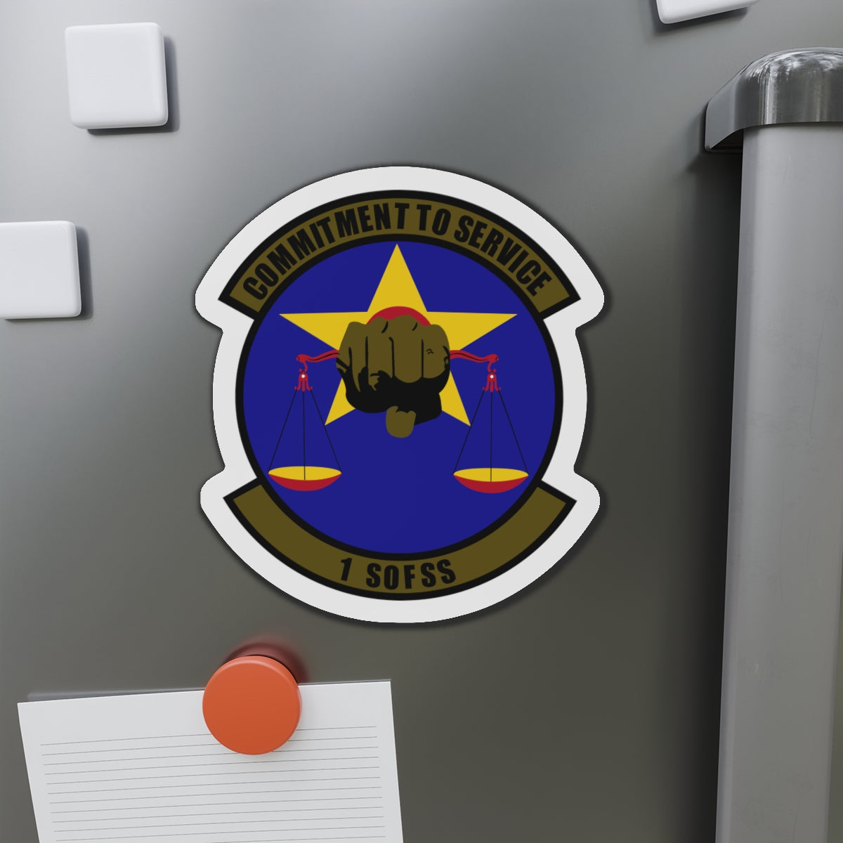 Die-Cut Magnet - USAF - 1st Special Operations Force Support Sq wo txt X 300