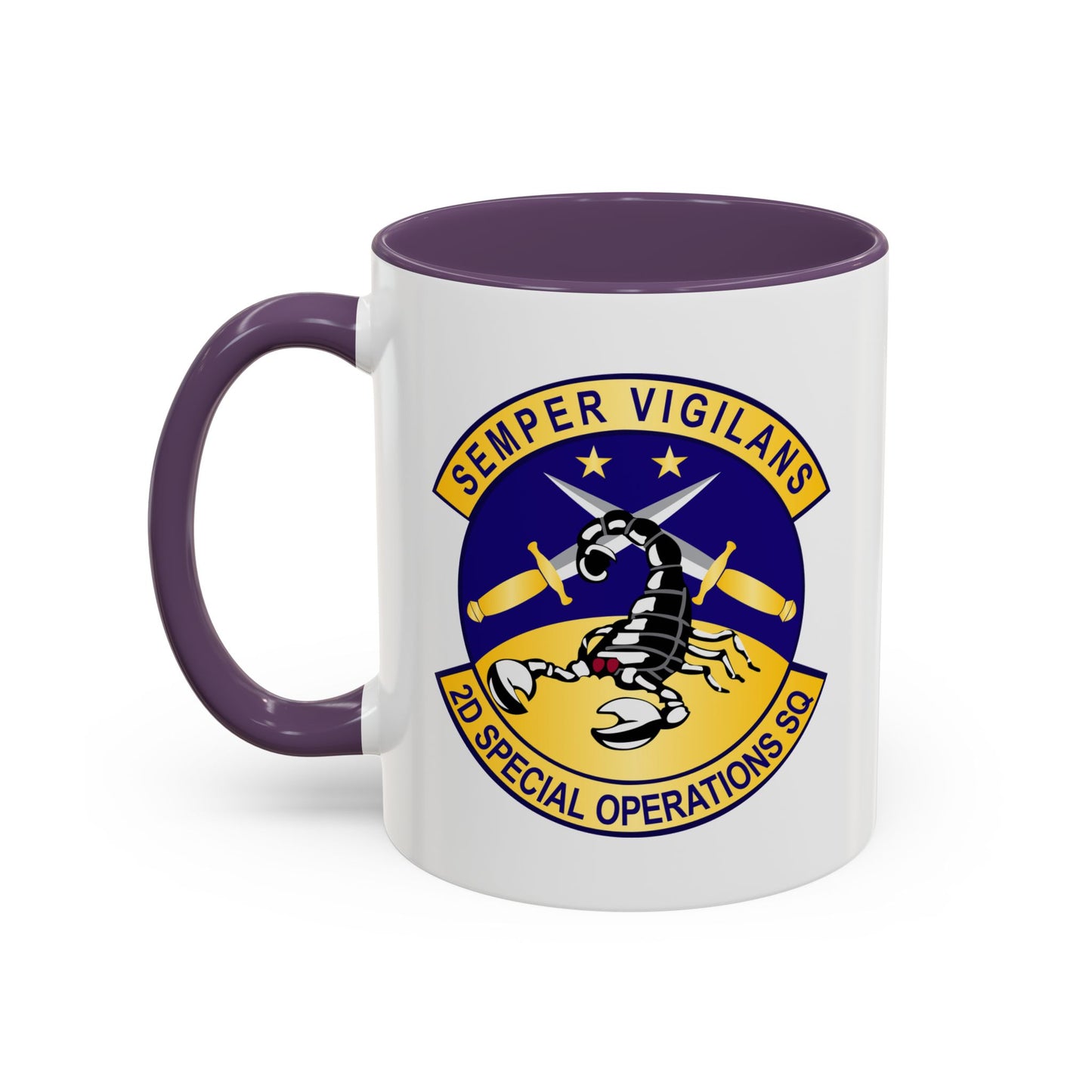 Accent Coffee Mug (11oz & 15oz) - USAFSOF - 2nd Special Operations Squadron wo Txt