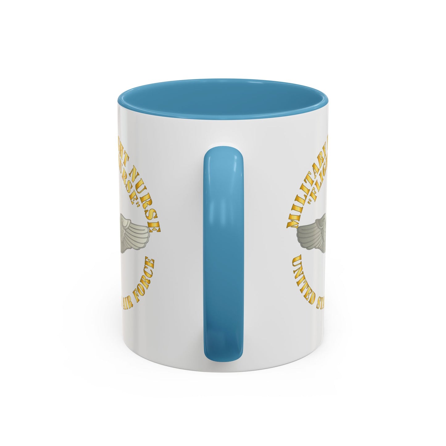 Accent Coffee Mug (11oz & 15oz) - USAF - Military Flight Nurse - Flight Nurse - Basic