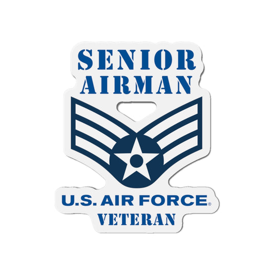 Die-Cut Magnet - USAF - Senior Airman (E4) - 2020 - Veteran