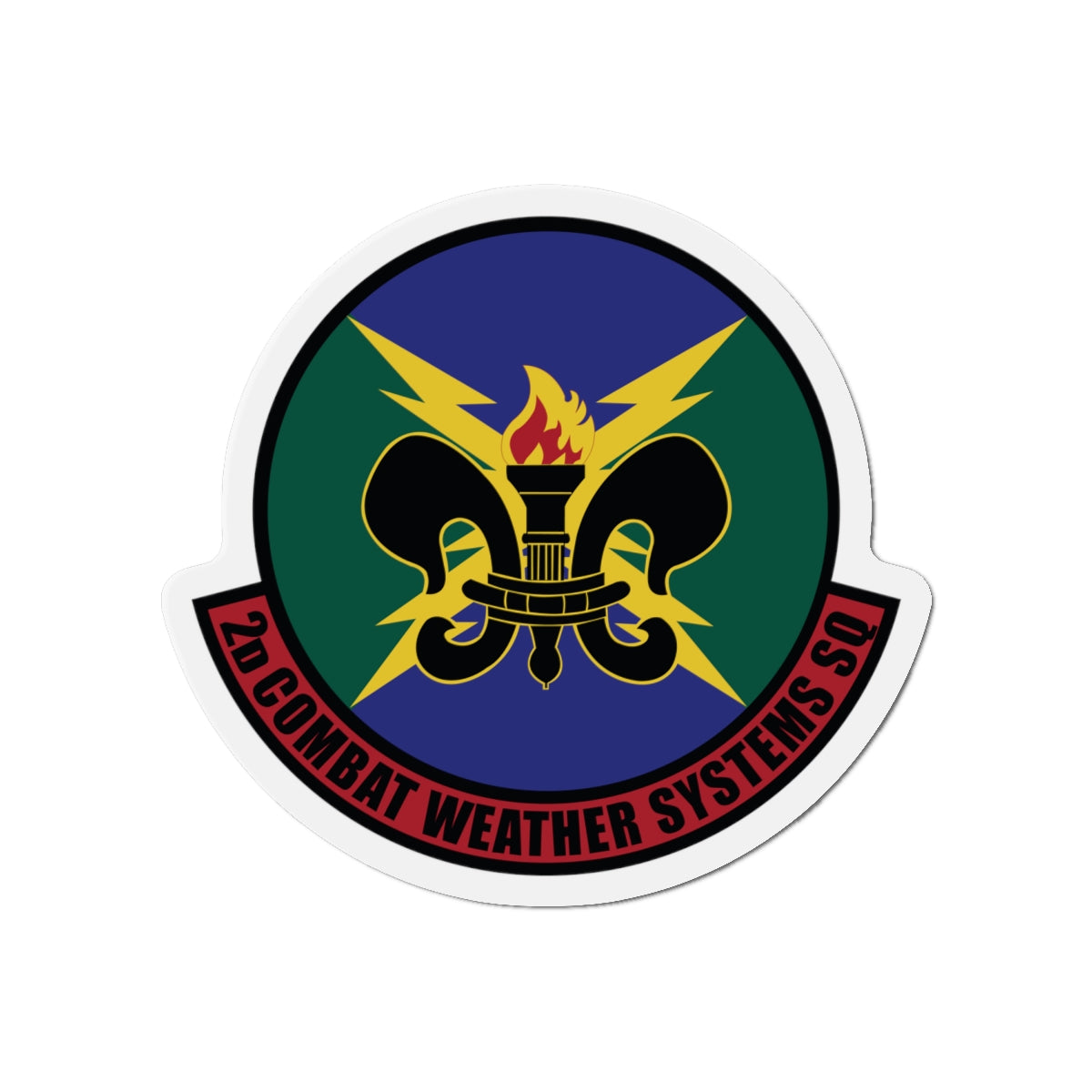 Die-Cut Magnet - USAF - 2d Combat Weather Systems Squadron wo txt