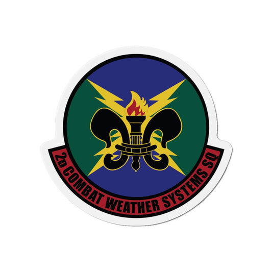 Die-Cut Magnet - USAF - 2d Combat Weather Systems Squadron wo txt