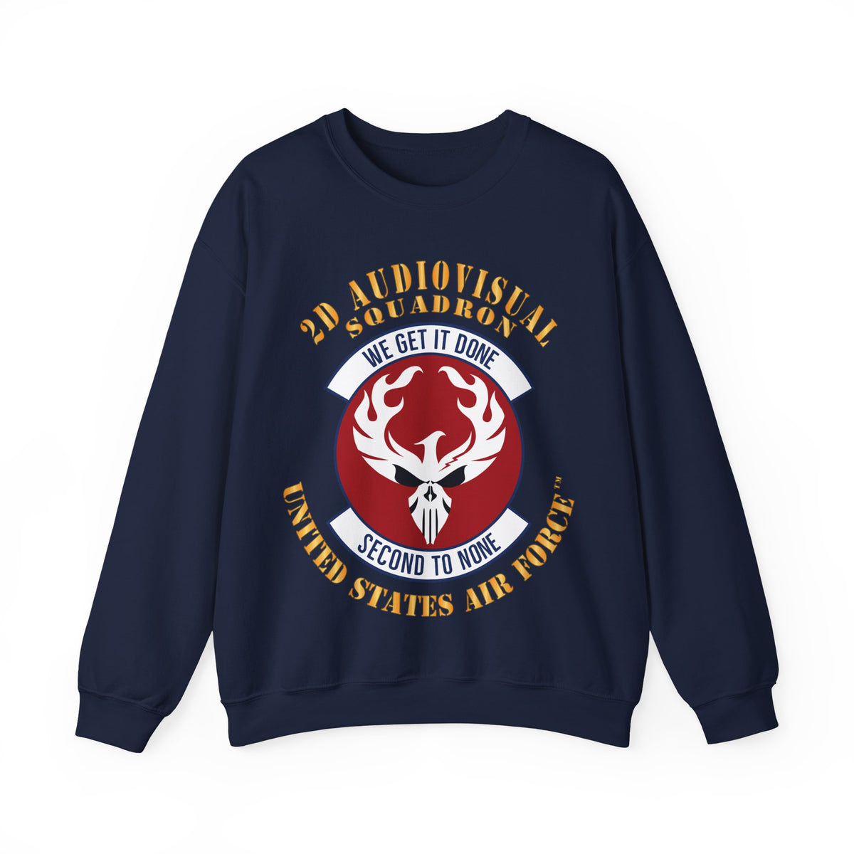 Crewneck Sweatshirt - USAF - 2d Audiovisual Squadron X 300