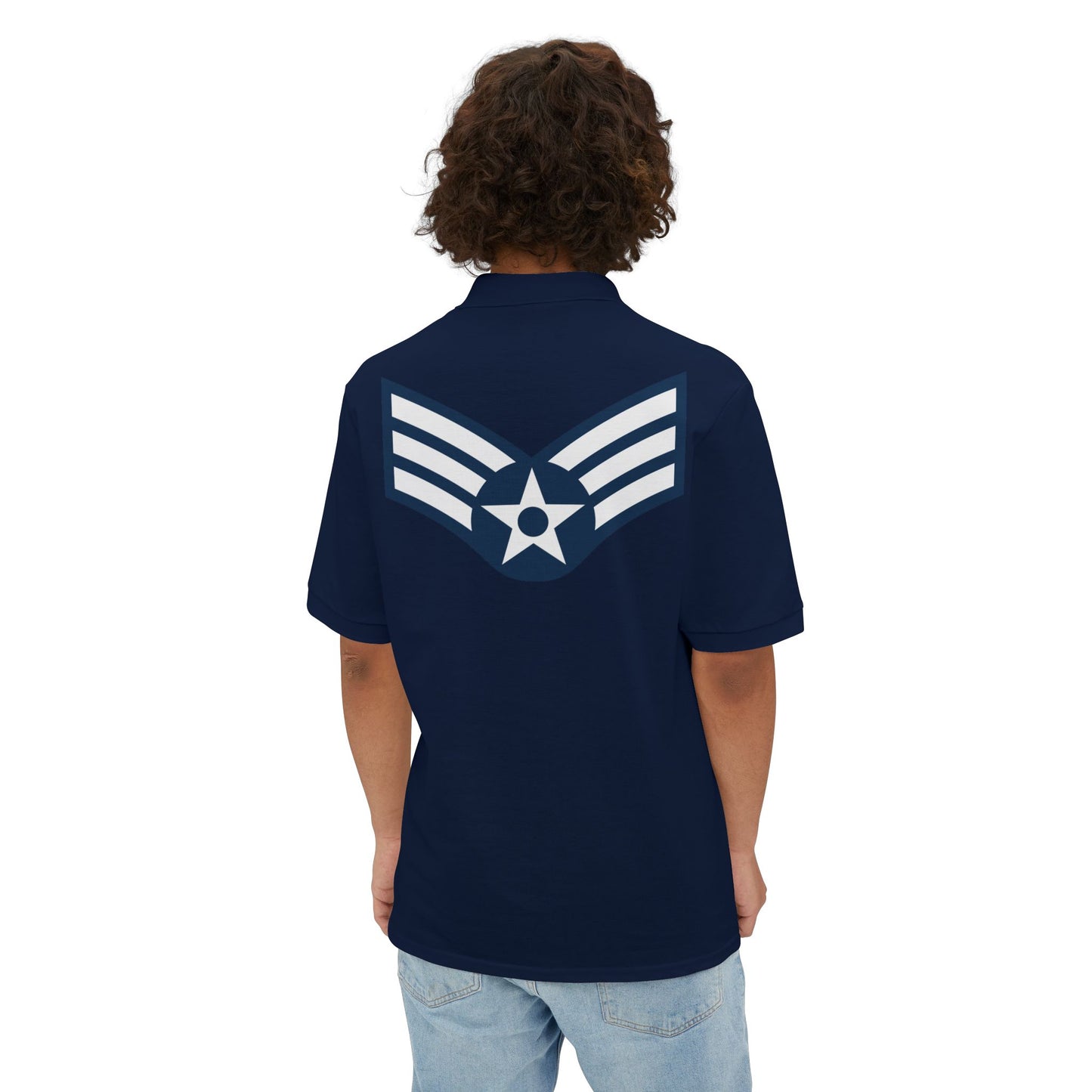 Men's Piqué Polo - USAF - Senior Airman (E4) - 2020