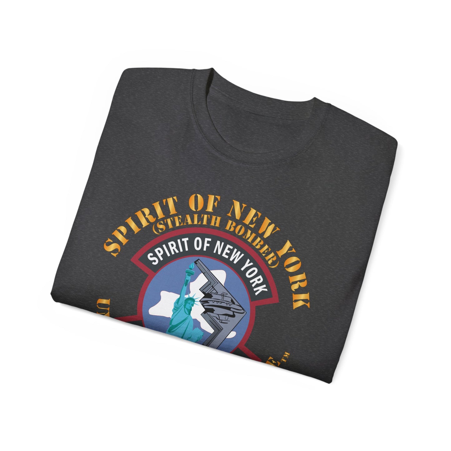 Unisex Ultra Cotton Tee - USAF - B2 - Spirit of New York - Stealth Bomber X 300