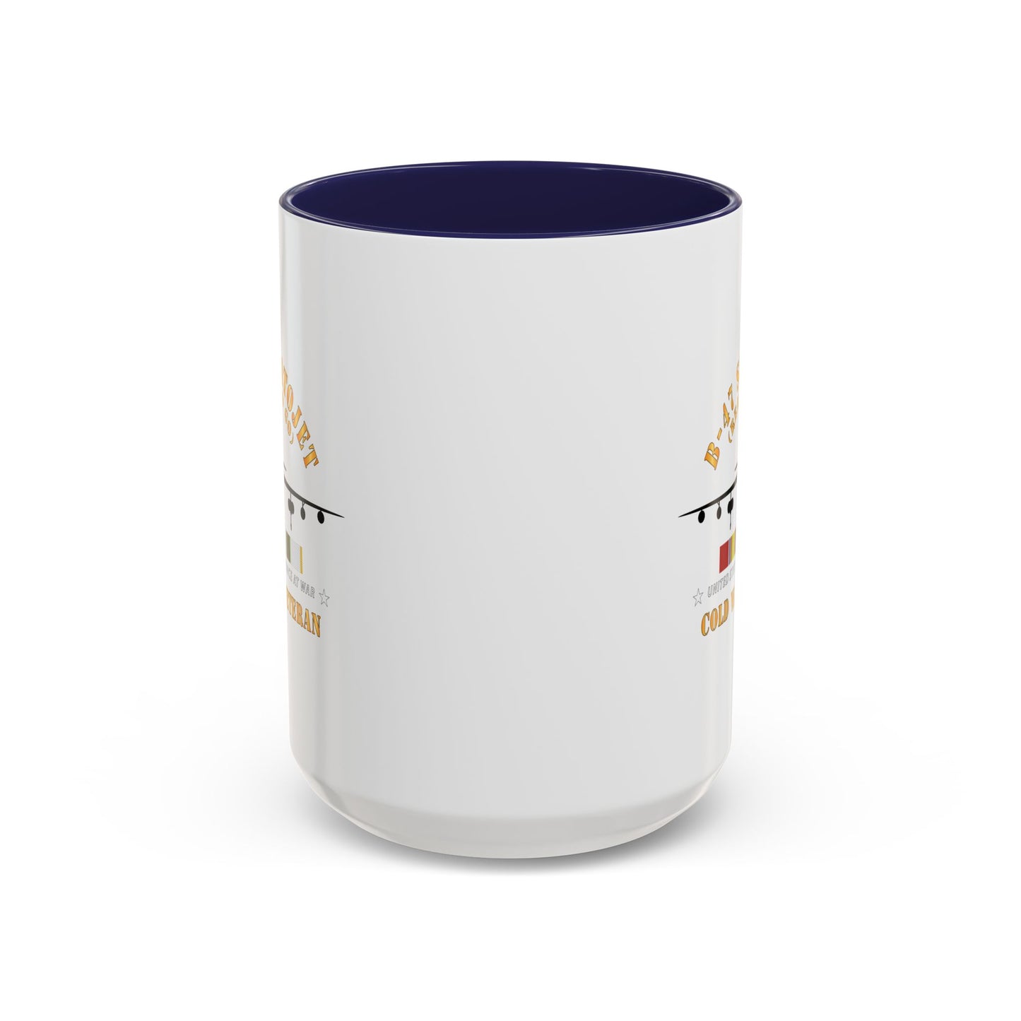 Accent Coffee Mug (11oz & 15oz) - USAF - B-47 Stratojet - Ready to Go - Silhouette - Cold War Veteran X 300