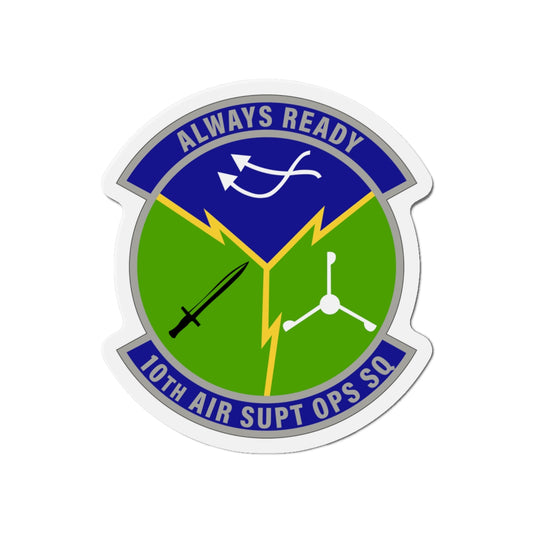 Die-Cut Magnet - USAF - 10th Air Support Operations Squadron wo txt