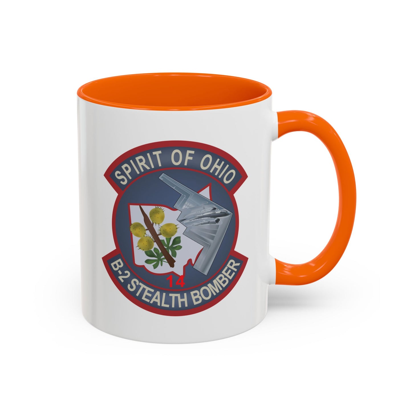 Accent Coffee Mug (11oz & 15oz) - USAF - B2 - Spirit of Ohio - Stealth Bomber wo txt X 300