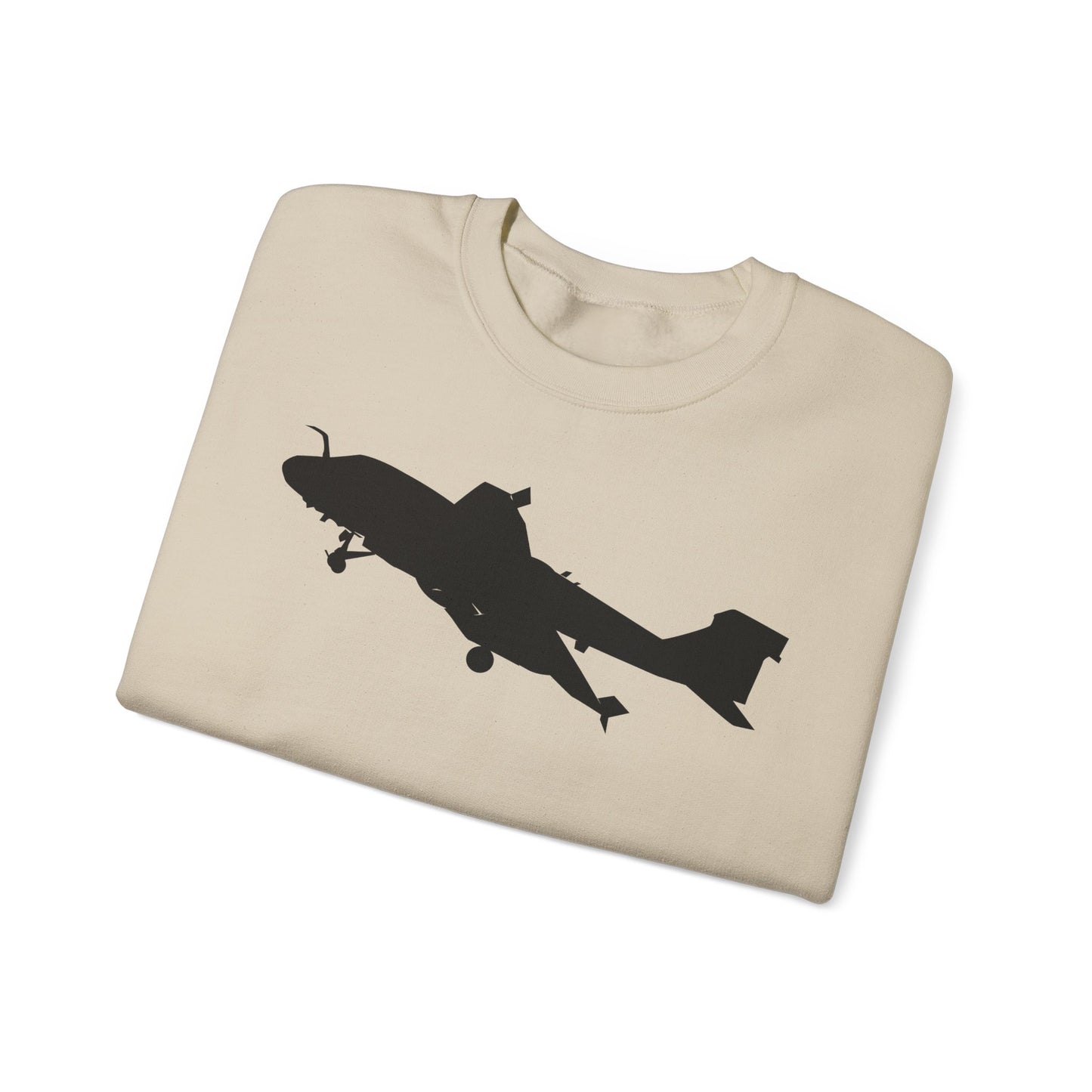 Crewneck Sweatshirt - Aircraft - Navy - A-6A Intruder - Silhouette X 300