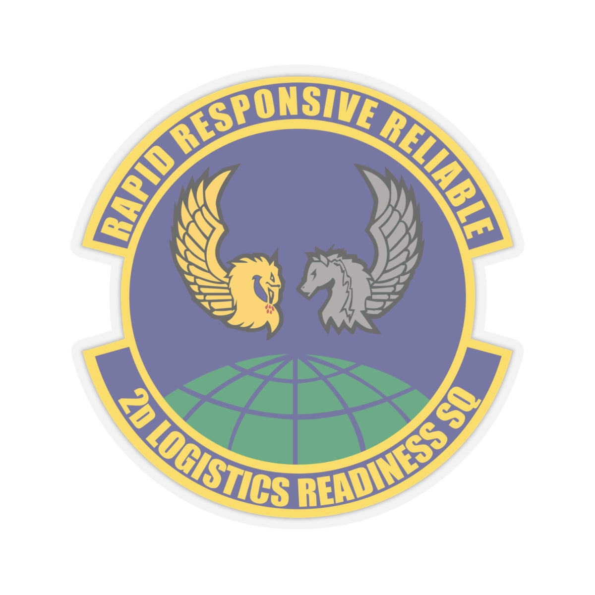 Kiss-Cut Stickers - USAF - 2d Logistics Readiness Squadron wo txt