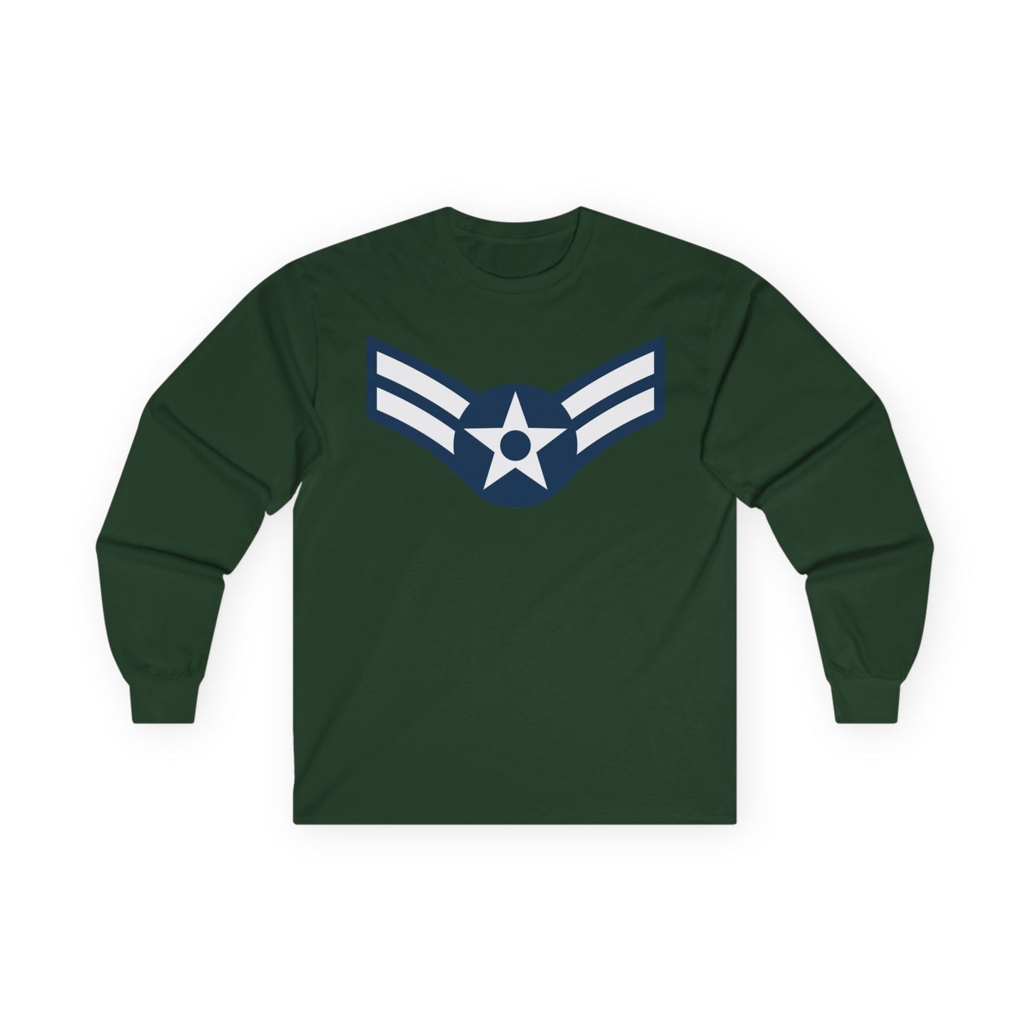 Unisex Ultra Cotton Long Sleeve Tee - USAF - Airman - First Class (E3) - 2020