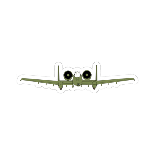 Kiss-Cut Stickers - Aircraft - USAF - A-10 Thunderbolt II - Front X 300