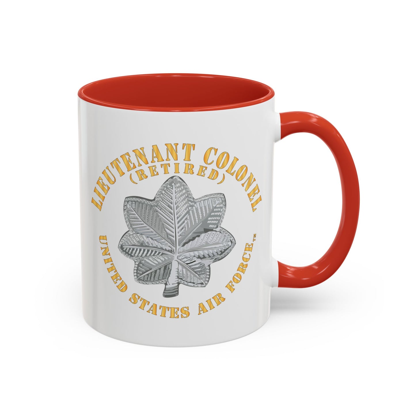 Accent Coffee Mug (11oz & 15oz) - USAF - Lieutenant Colonel - LTC - Retired - TM X 300