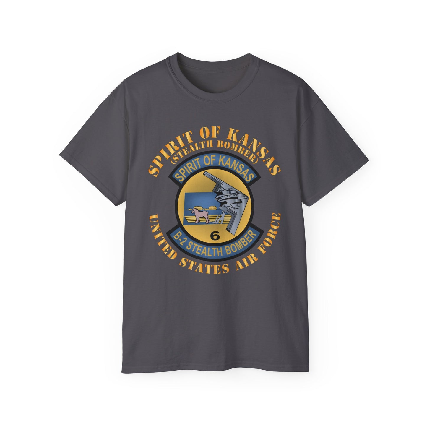 Unisex Ultra Cotton Tee -USAF - B2 - Spirit of Kansas - Stealth Bomber X 300