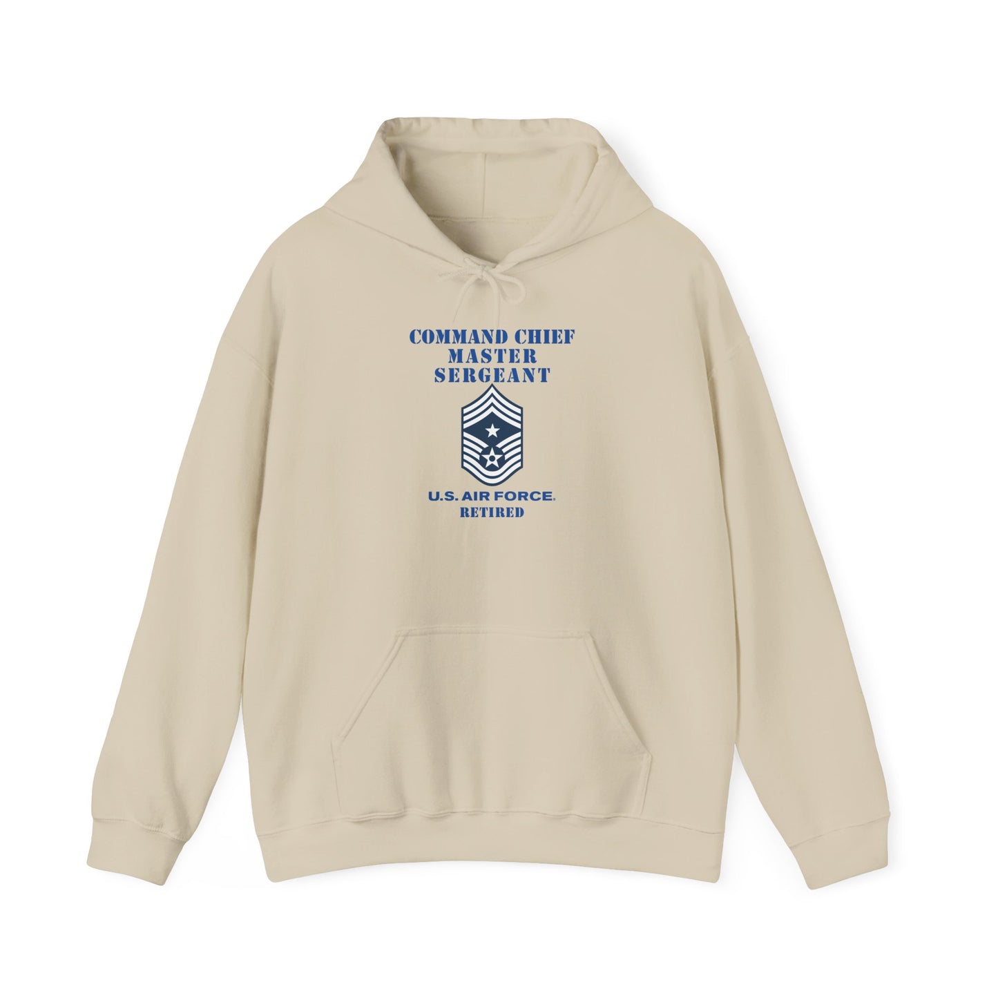 Unisex Heavy Blend Hooded Sweatshirt - USAF - Command Chief Master Sergeant (E9c) - 2020 - Retired