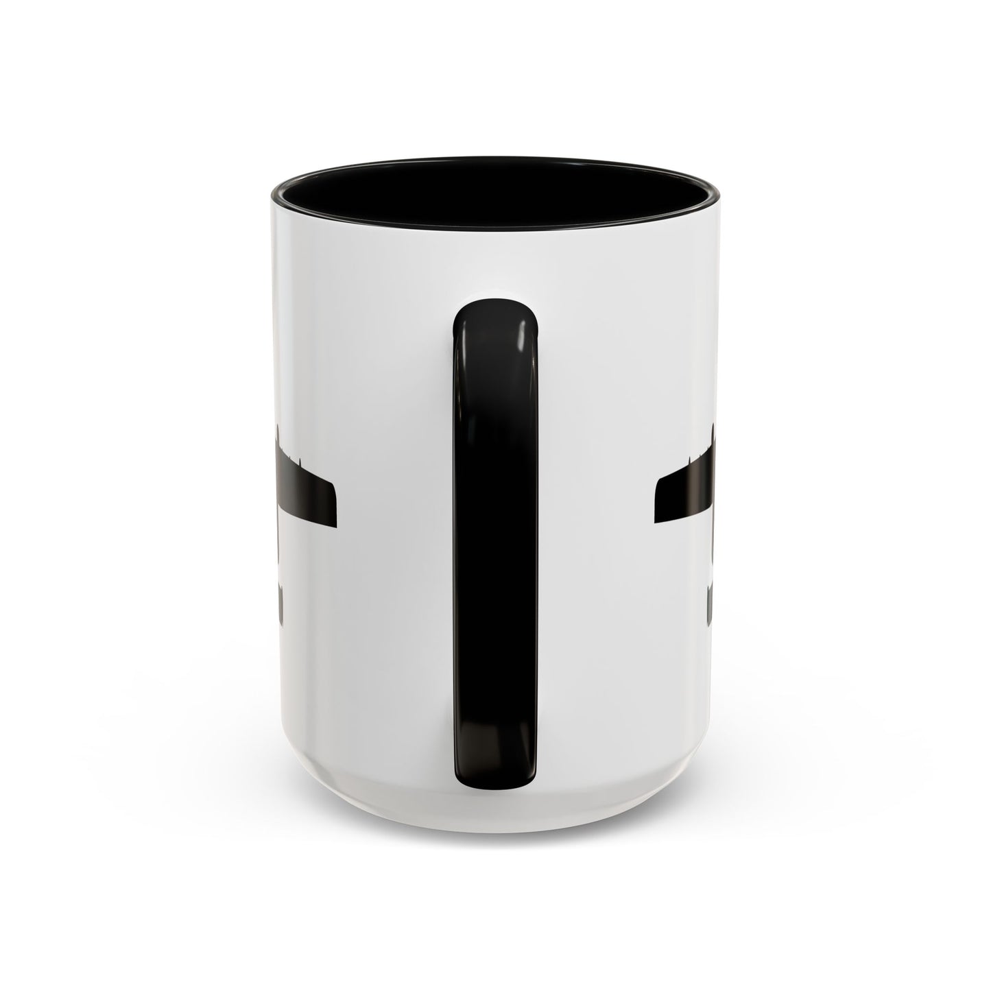 Accent Coffee Mug (11oz & 15oz) - Aircraft - USAF - A-10 Thunderbolt II - Top - Silhouette X 300