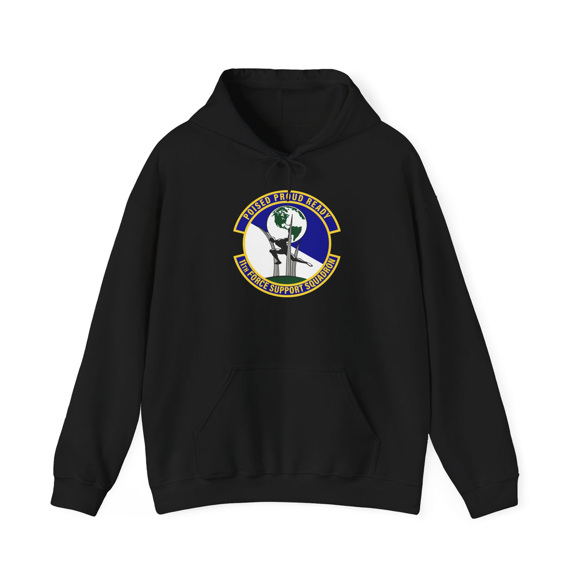 Unisex Heavy Blend Hooded Sweatshirt - USAF - 11th Force Support Squadron wo txt