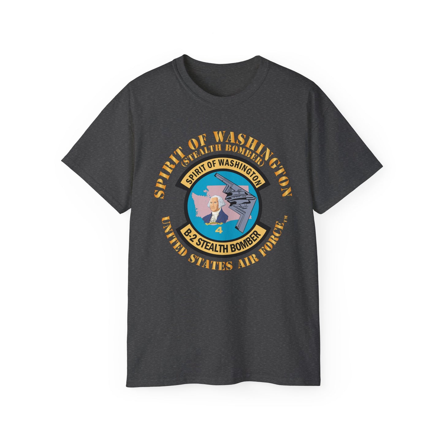 Unisex Ultra Cotton Tee - USAF - B2 - Spirit of Washington - Stealth Bomber X 300