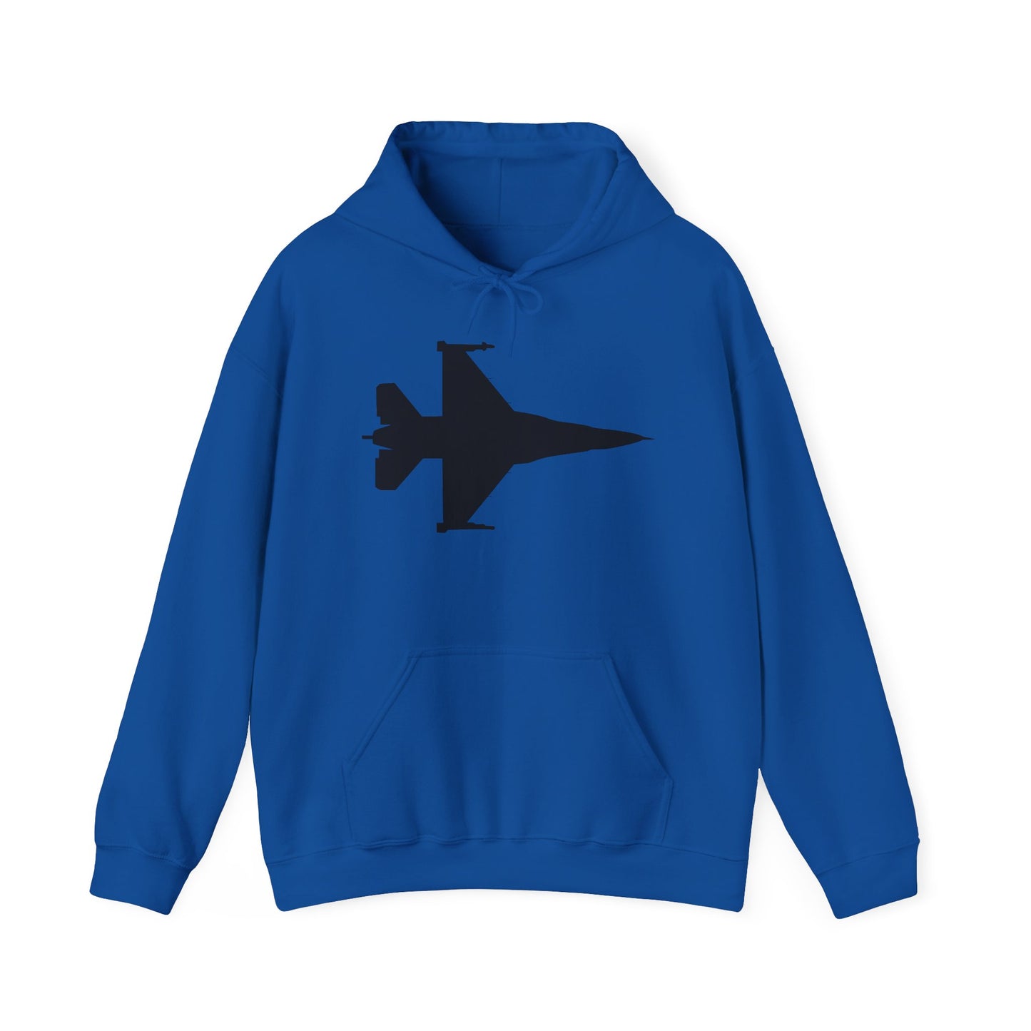 Unisex Heavy Blend Hooded Sweatshirt - Aircraft - F-16 -Top - Silhouette - wo Txt X 300