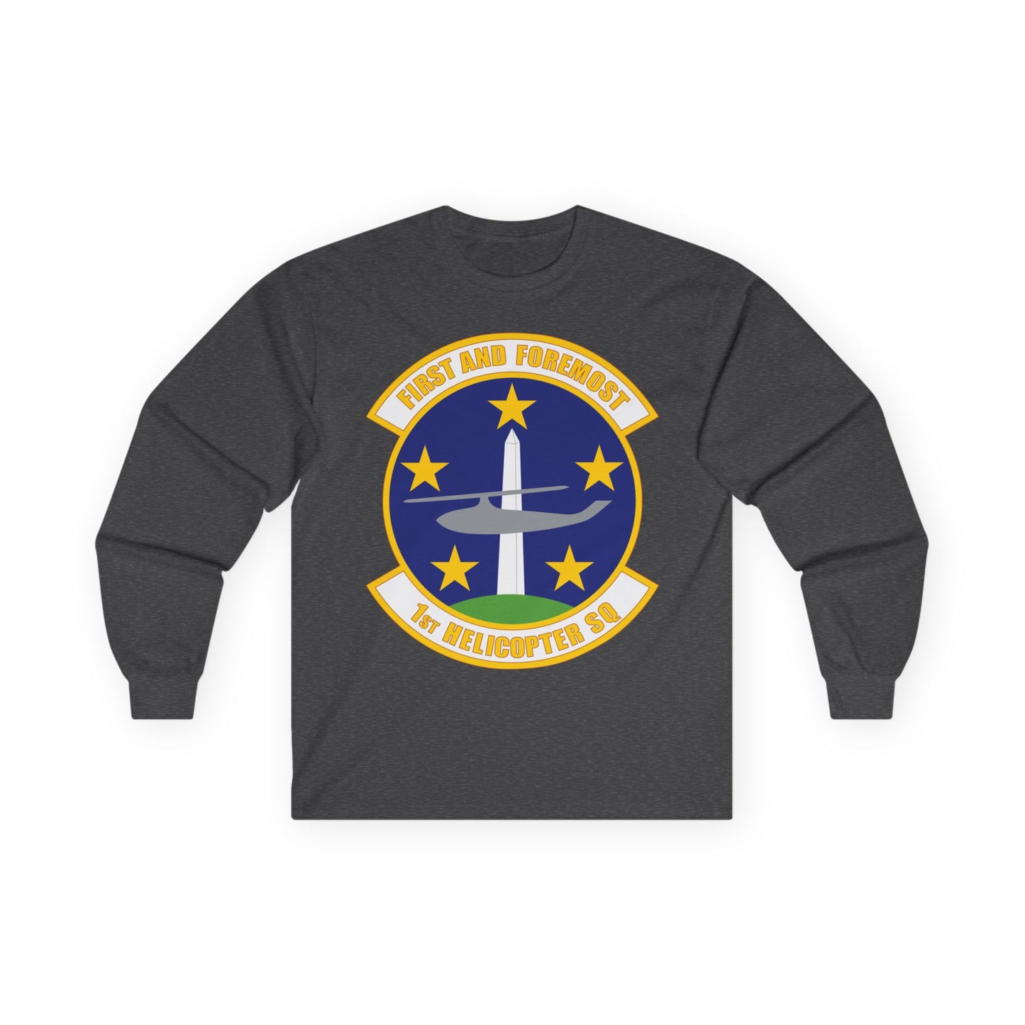 Unisex Ultra Cotton Long Sleeve Tee - USAF - 1st Helicopter Squadron (AFDW) wo txt