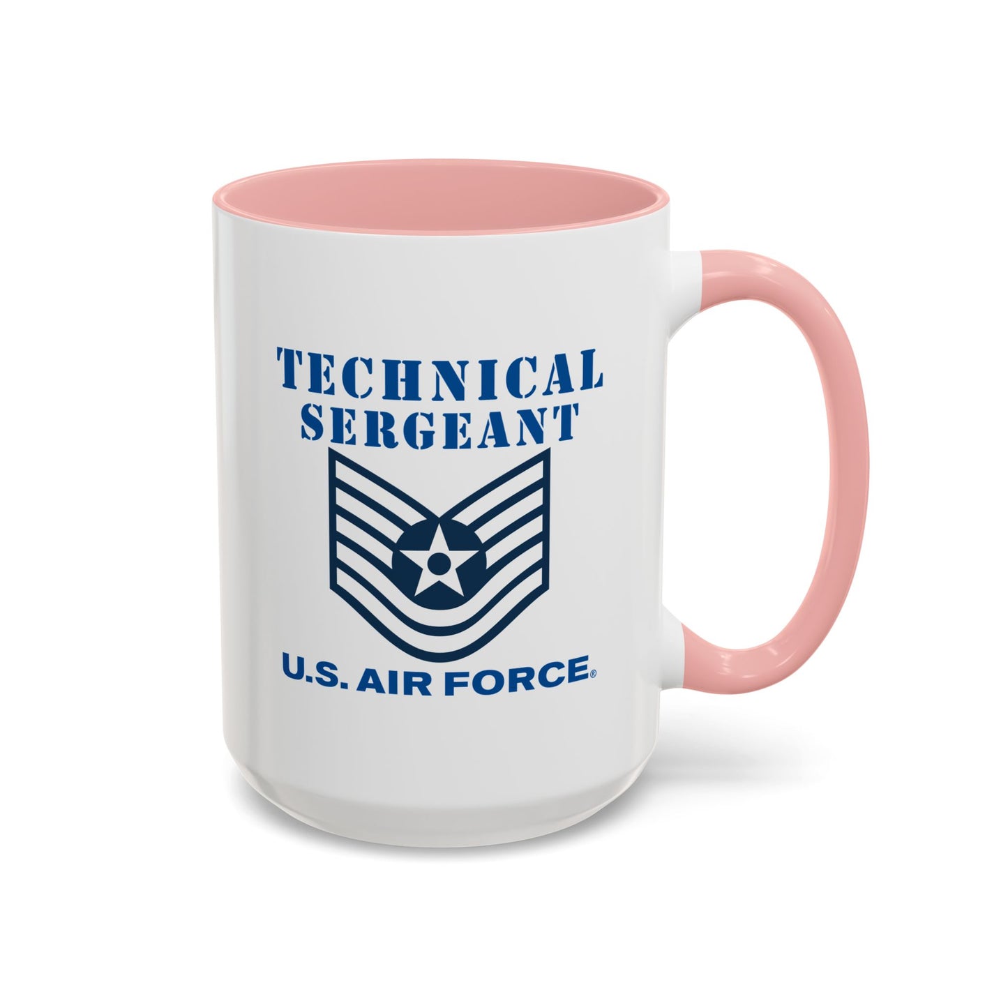 Accent Coffee Mug (11oz & 15oz) - USAF - Technical Sergeant (E6) - 2020 - US Air Force w Text X 300
