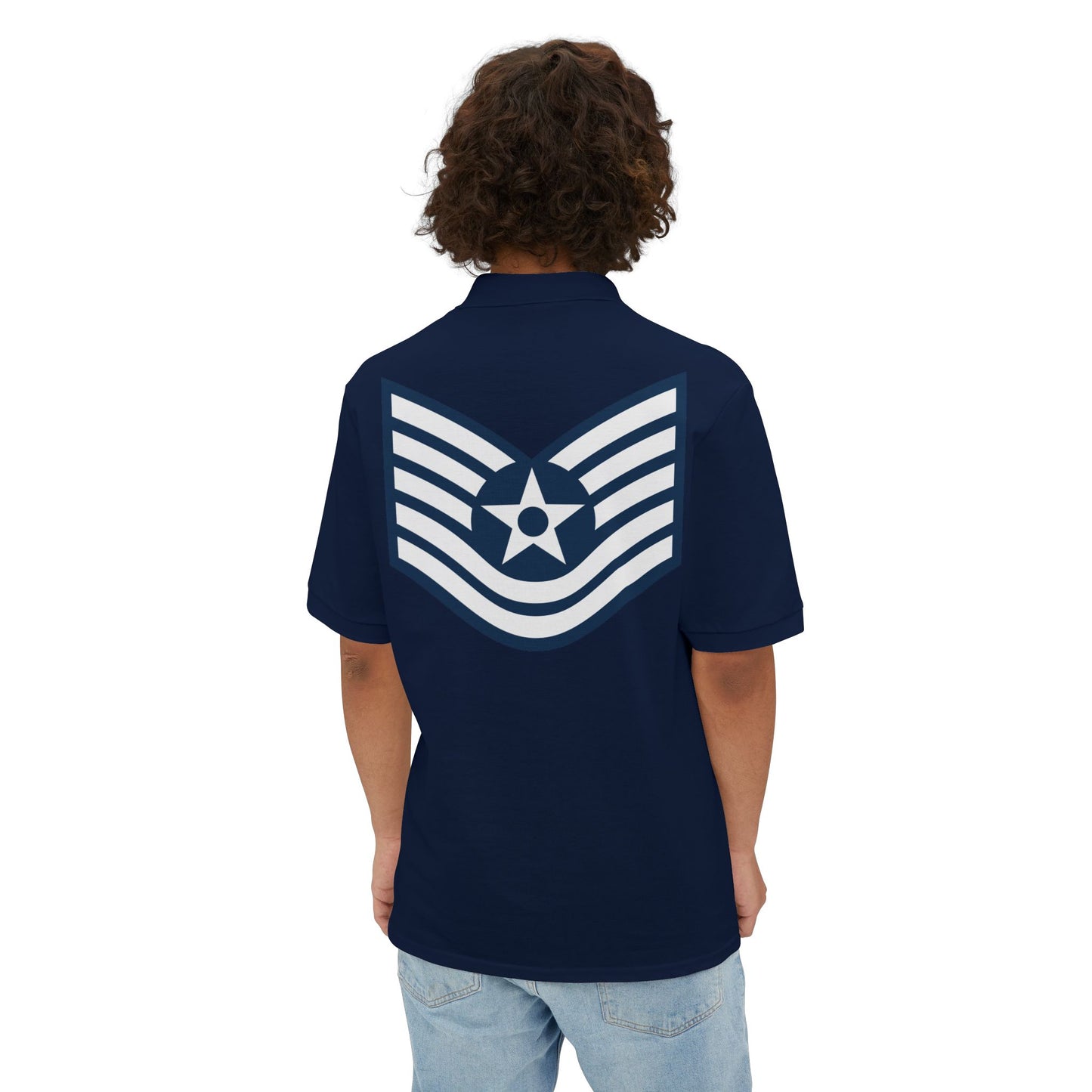 Men's Piqué Polo - USAF - Technical Sergeant (E6) - 2020