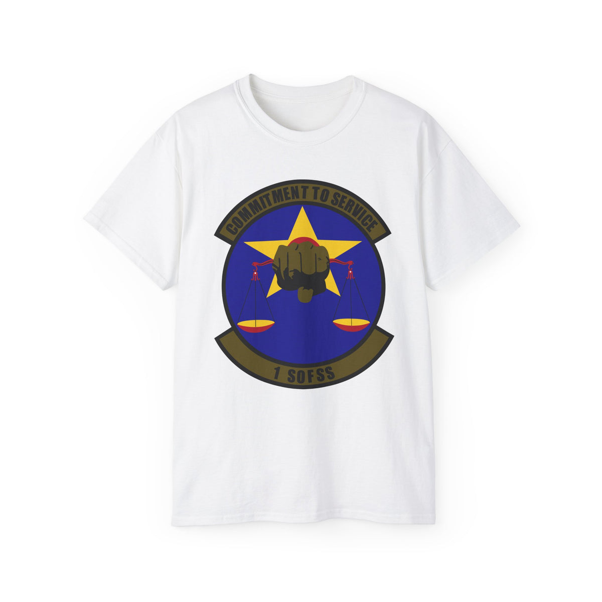 Unisex Ultra Cotton Tee - USAF - 1st Special Operations Force Support Sq wo txt X 300