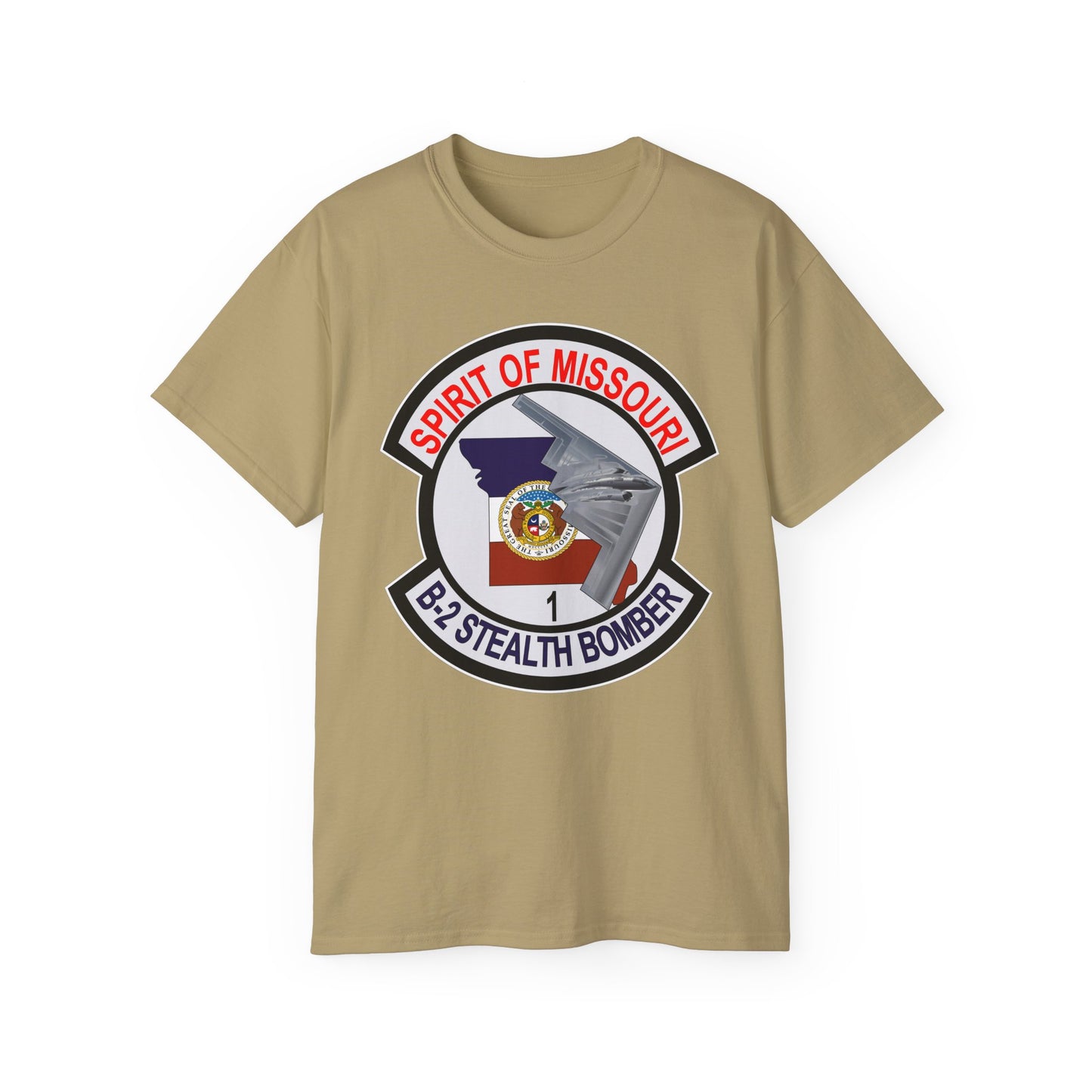 Unisex Ultra Cotton Tee - USAF - B2 - Spirit of Missouri - Stealth Bomber wo Txt