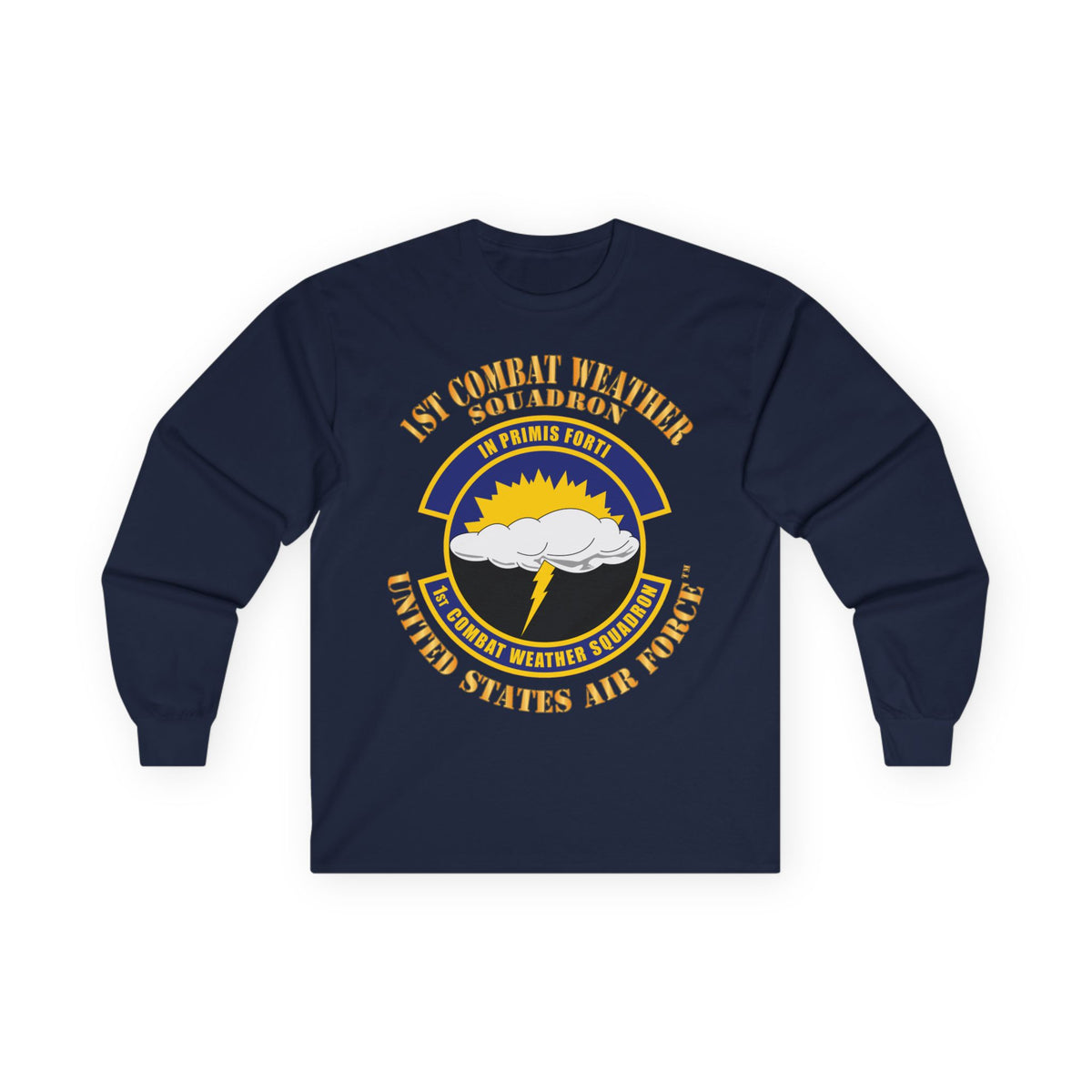 Unisex Ultra Cotton Long Sleeve Tee - USAF - 1st Combat Weather Squadron
