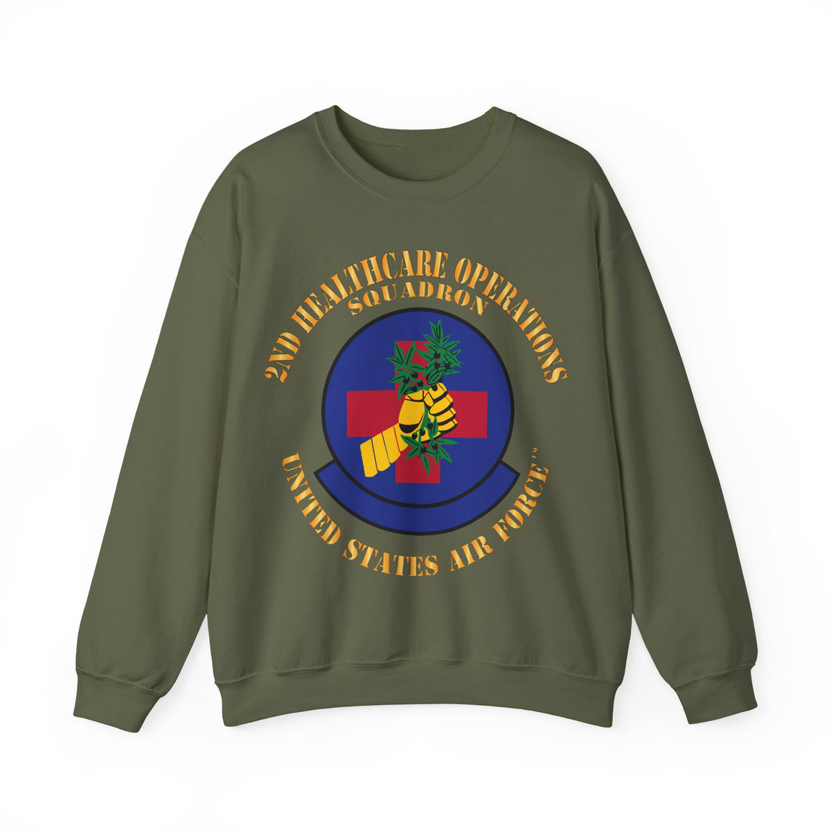 Crewneck Sweatshirt - USAF - 2nd Healthcare Operations Squadron