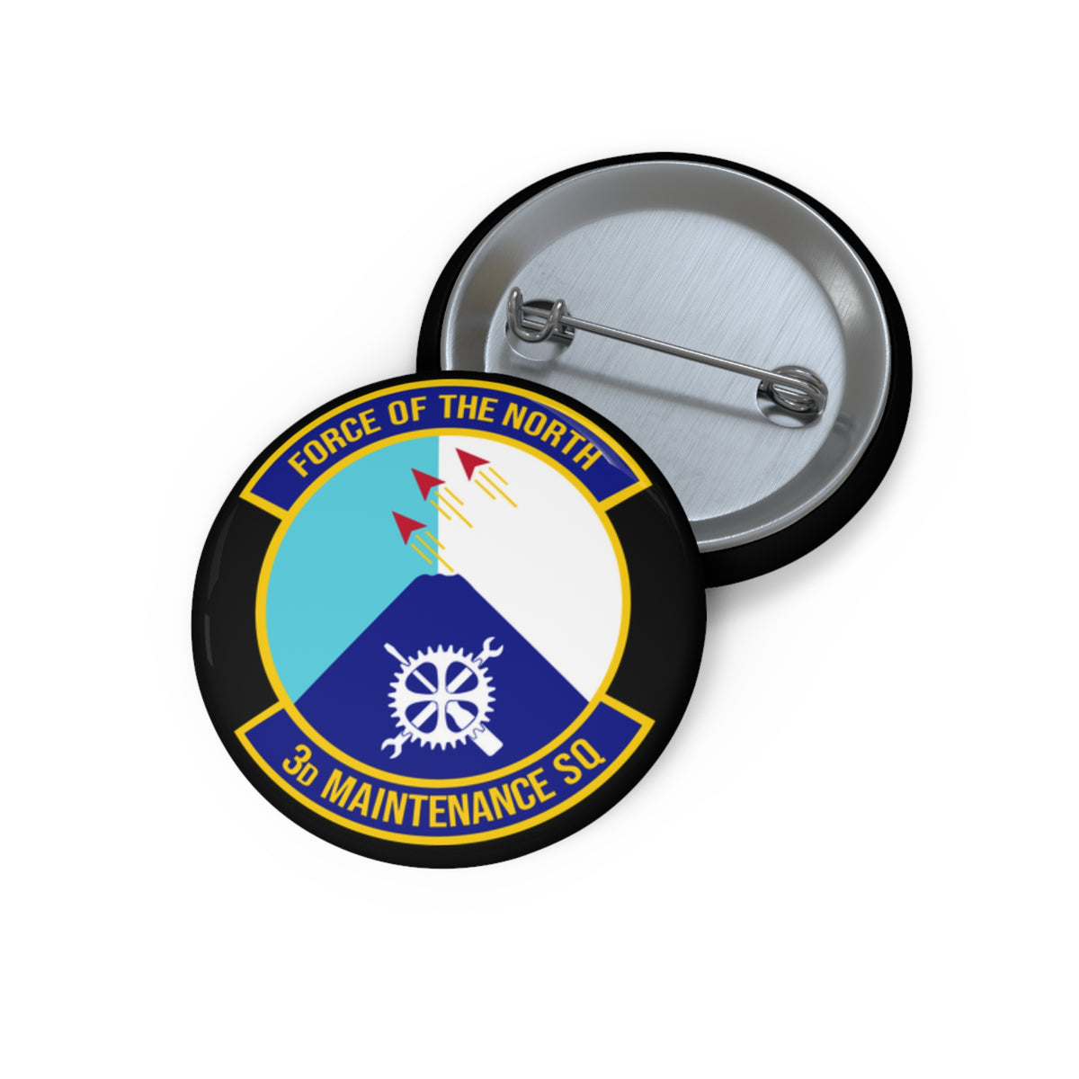 Custom Pin Button - USAF - 3rd Maintenance Squadron wo txt X 300